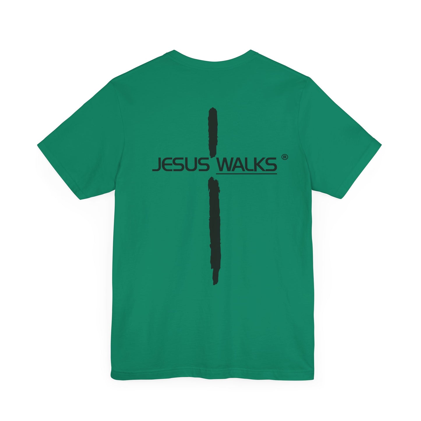 Jesus Walks Unisex Short Sleeve Big Cross Tee