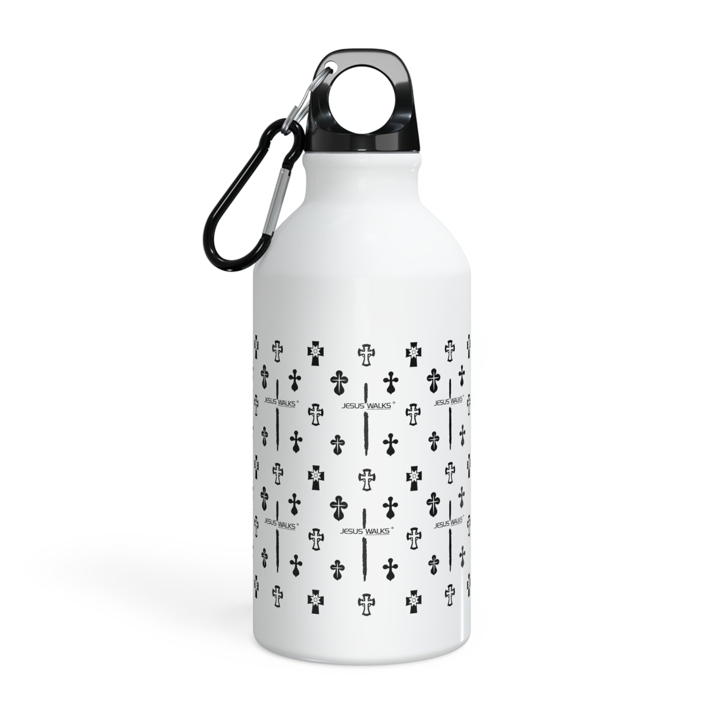 Jesus Walks Iconic Fitness Travel Water Bottle