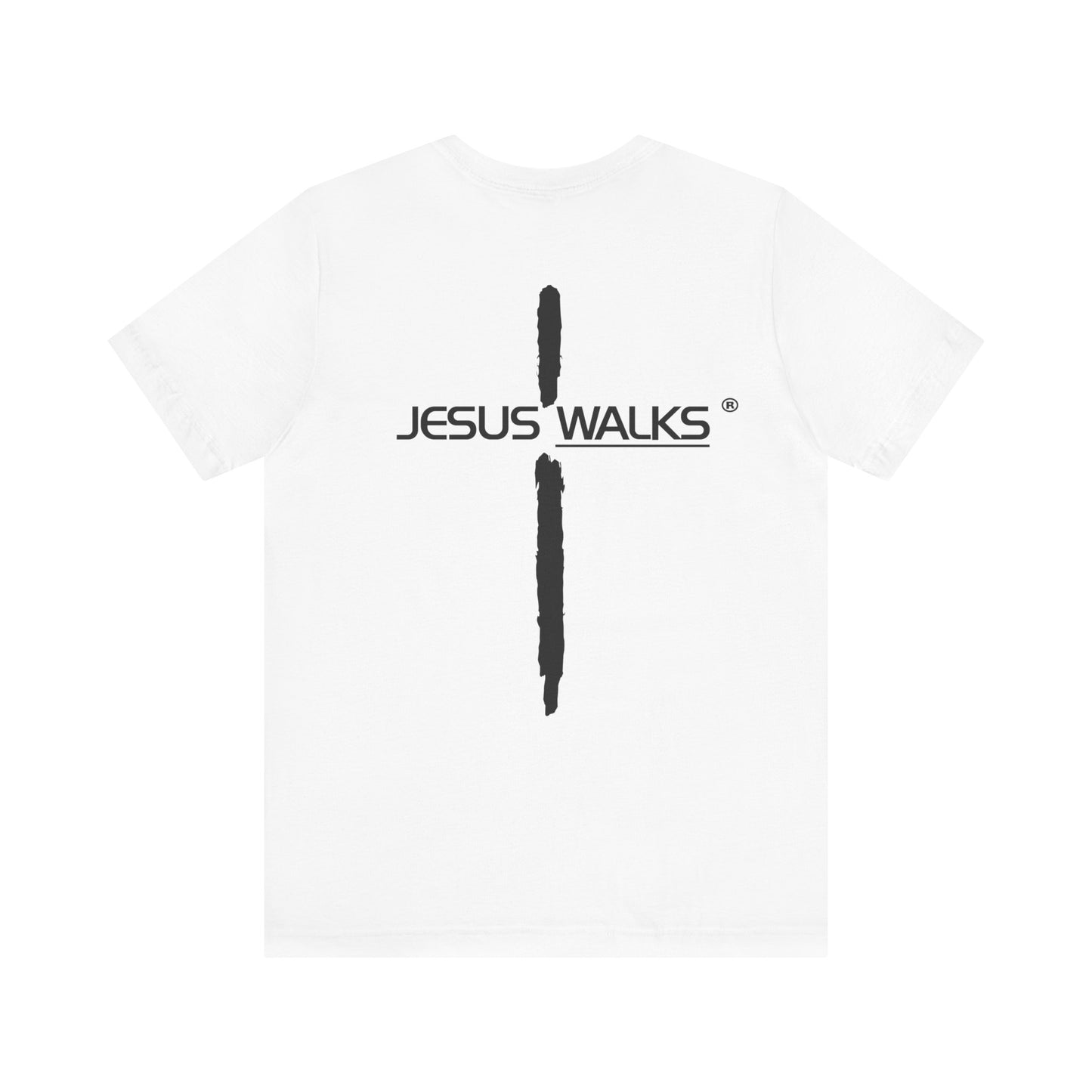 Jesus Walks Unisex Short Sleeve Big Cross Tee