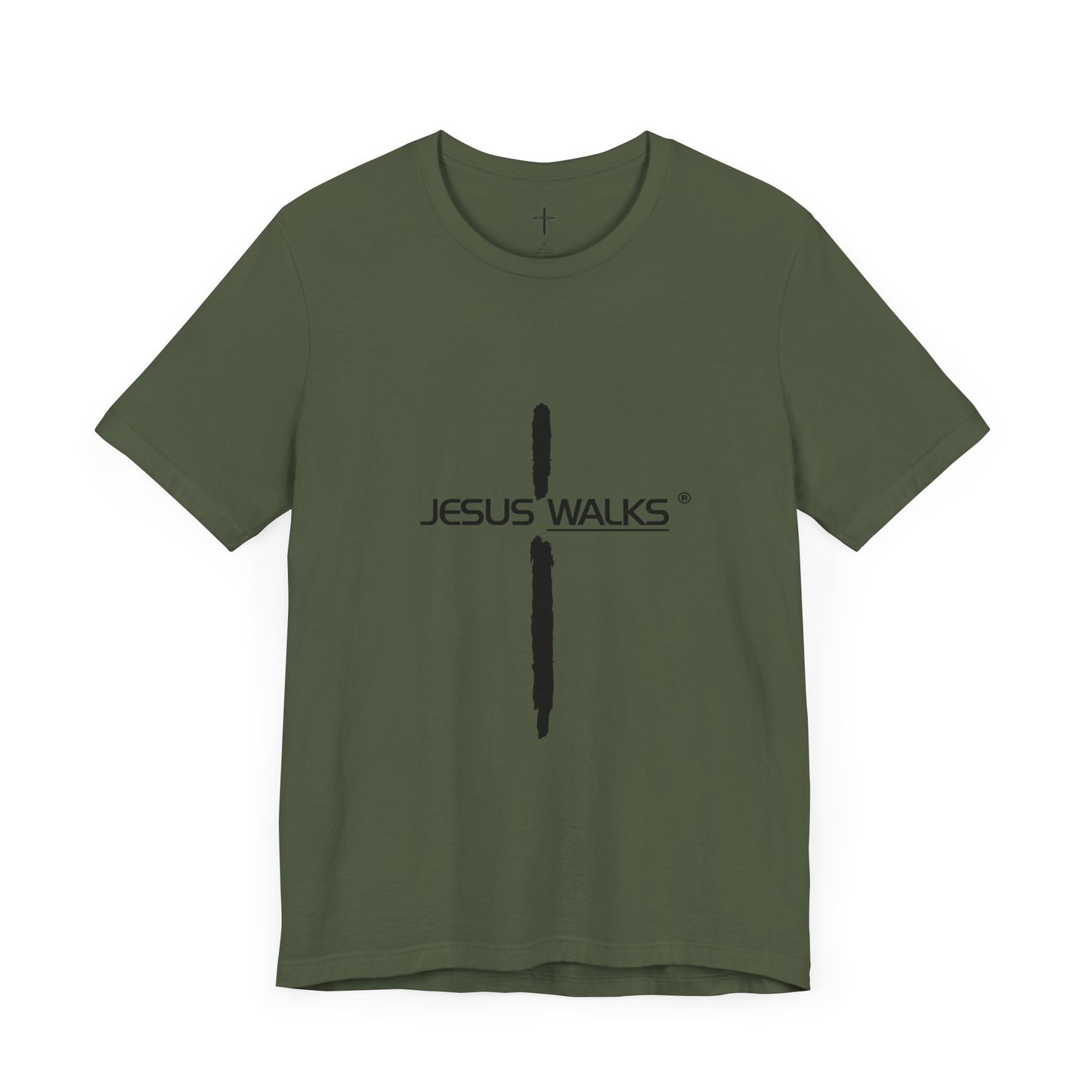 Jesus Walks Unisex Short Sleeve Big Cross Tee