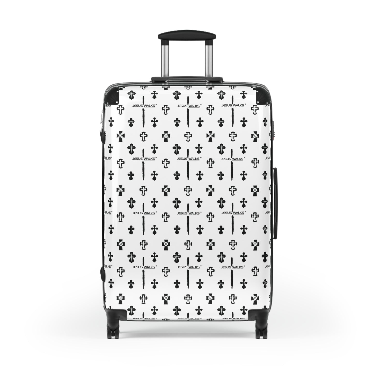JESUS WALKS Designer Hard Shell Suitcase | Luggage for Travel & Purpose