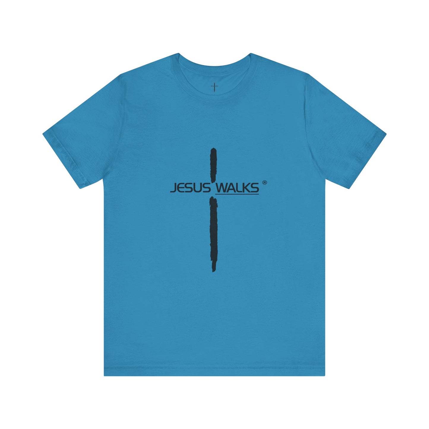Jesus Walks Unisex Short Sleeve Big Cross Tee