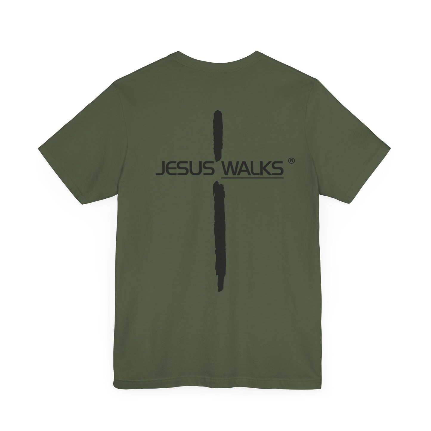 Jesus Walks Unisex Short Sleeve Big Cross Tee