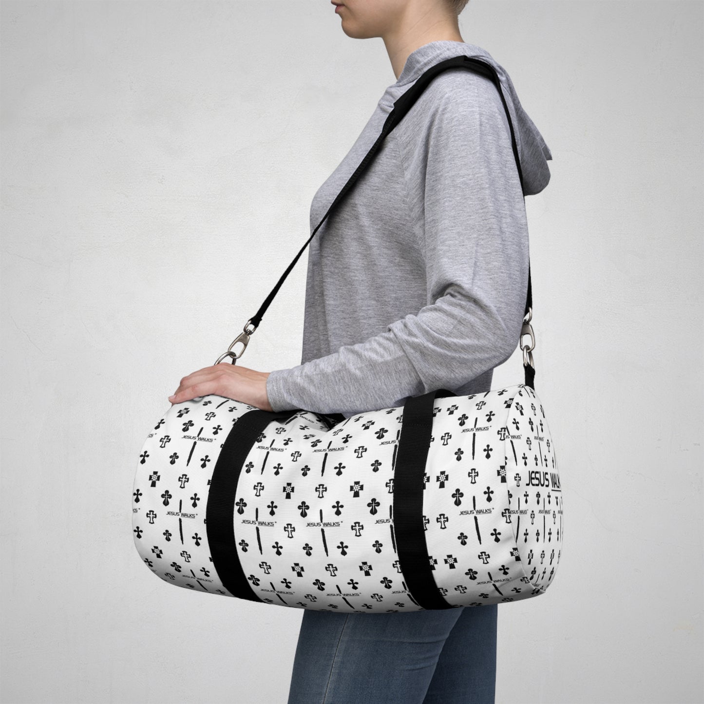 Jesus Walks Gym Duffel Bag