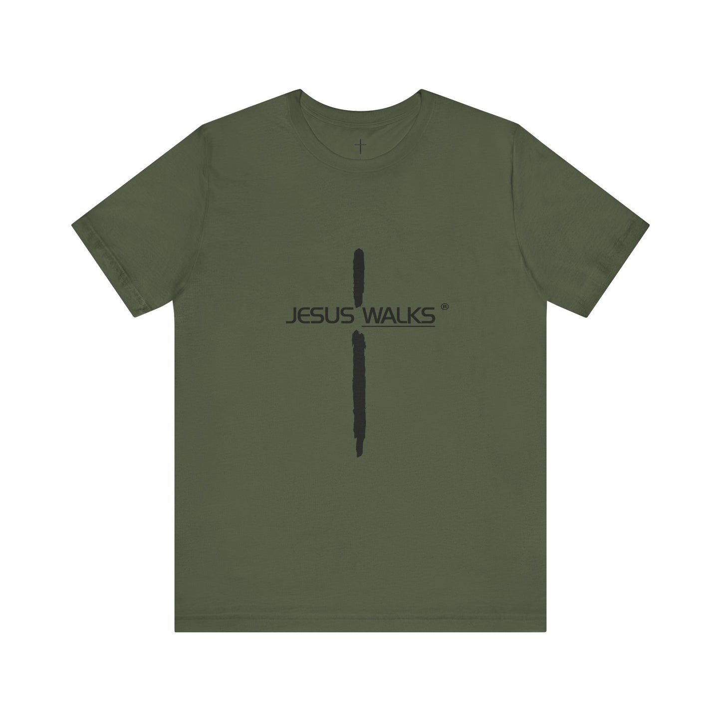 Jesus Walks Unisex Short Sleeve Big Cross Tee
