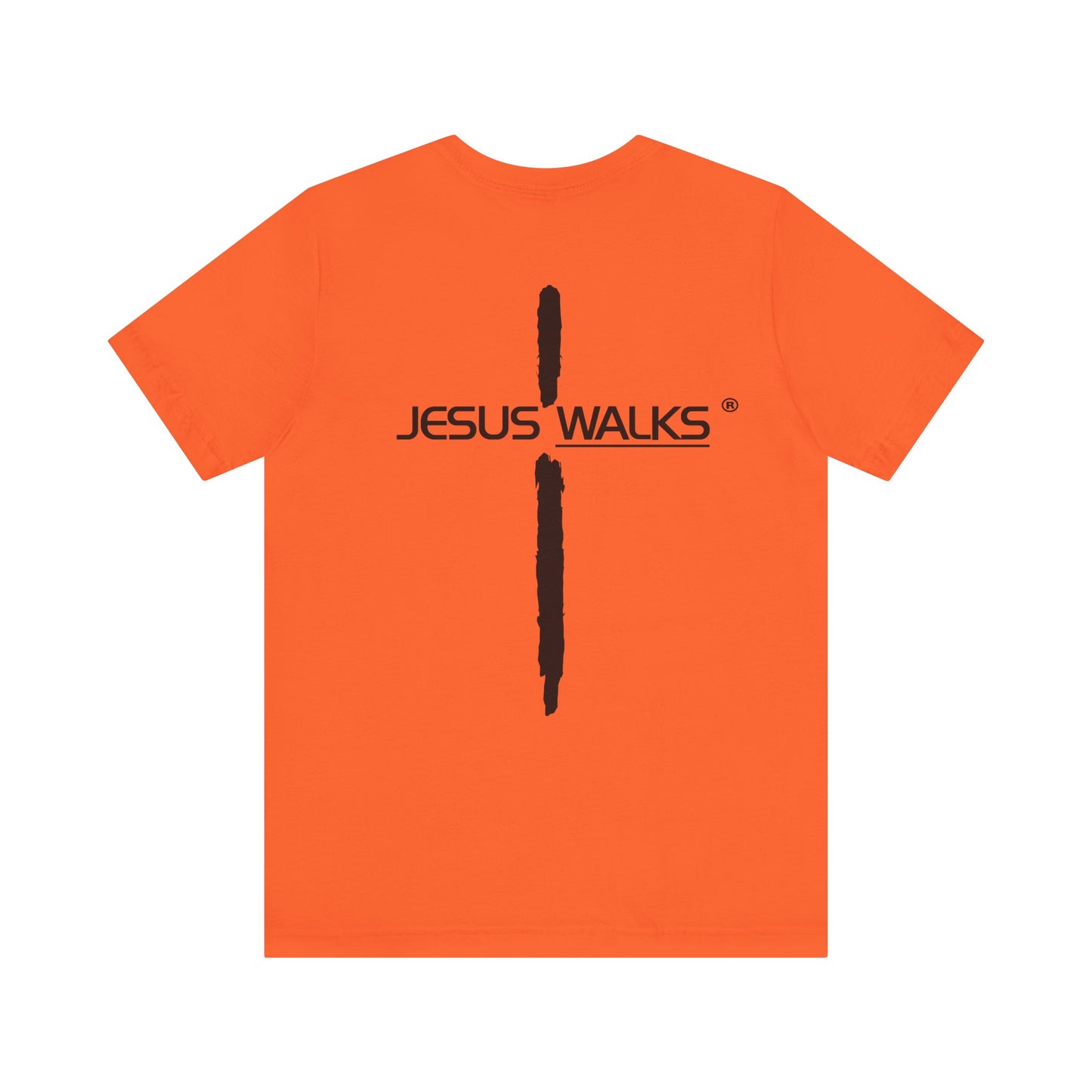 Jesus Walks Unisex Short Sleeve Big Cross Tee
