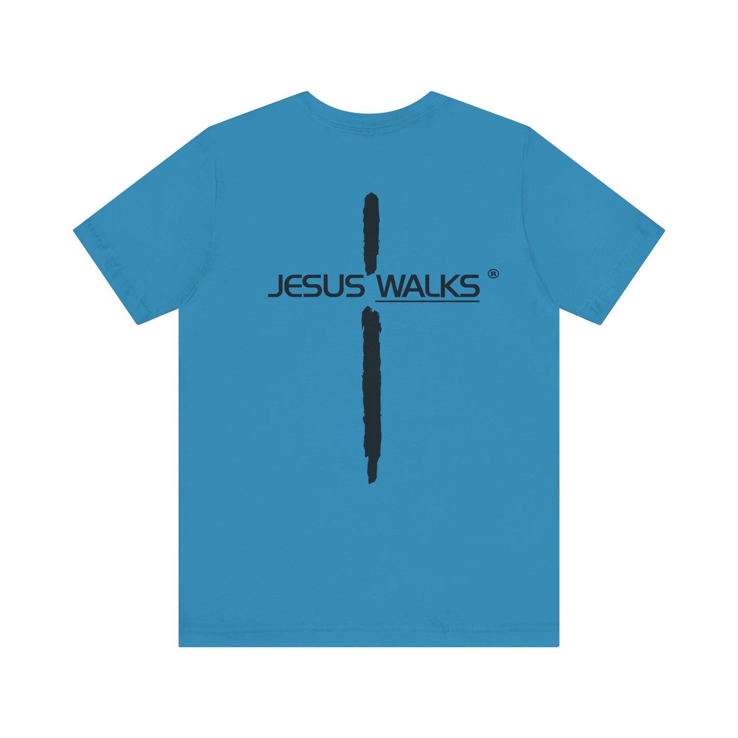 Jesus Walks Unisex Short Sleeve Big Cross Tee
