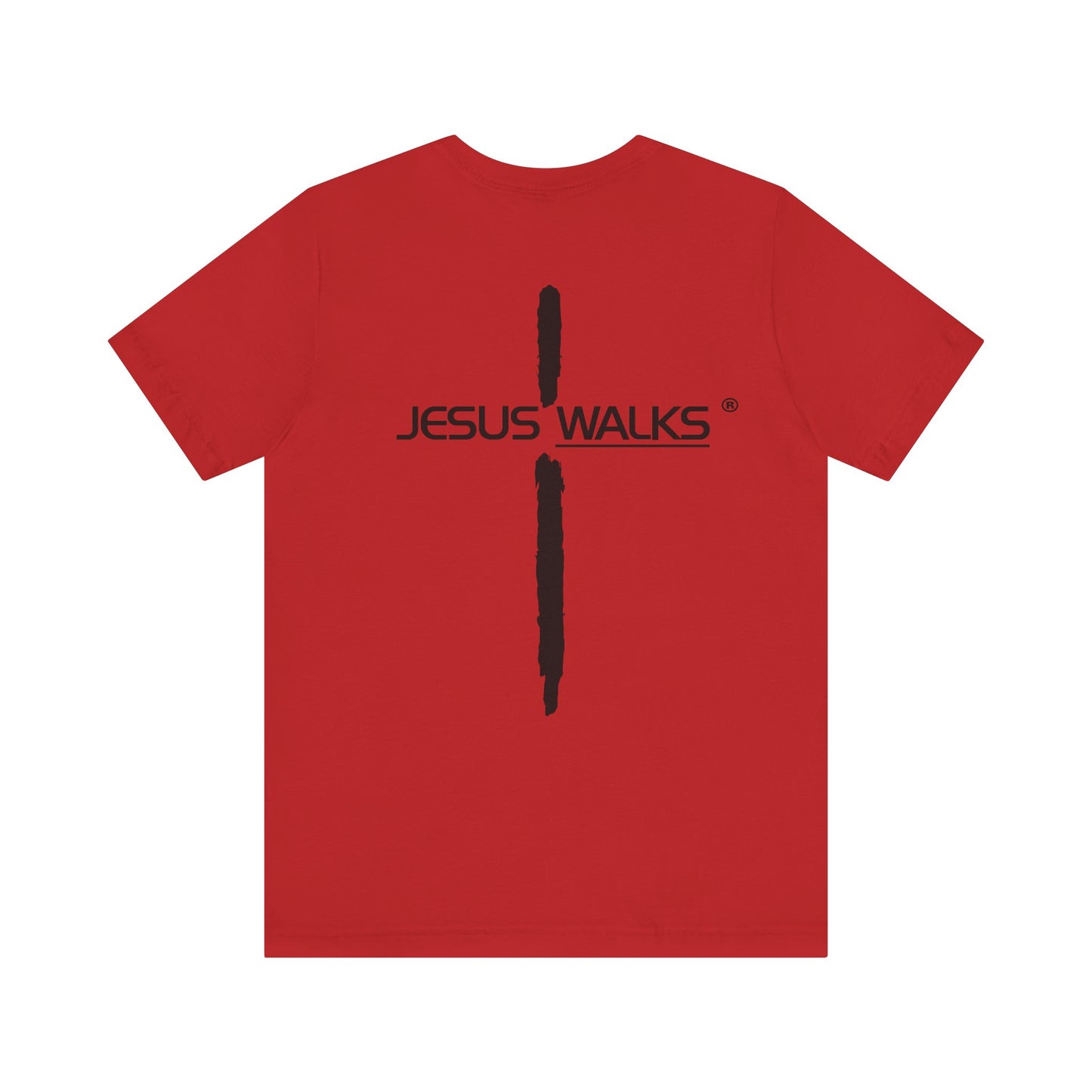 Jesus Walks Unisex Short Sleeve Big Cross Tee