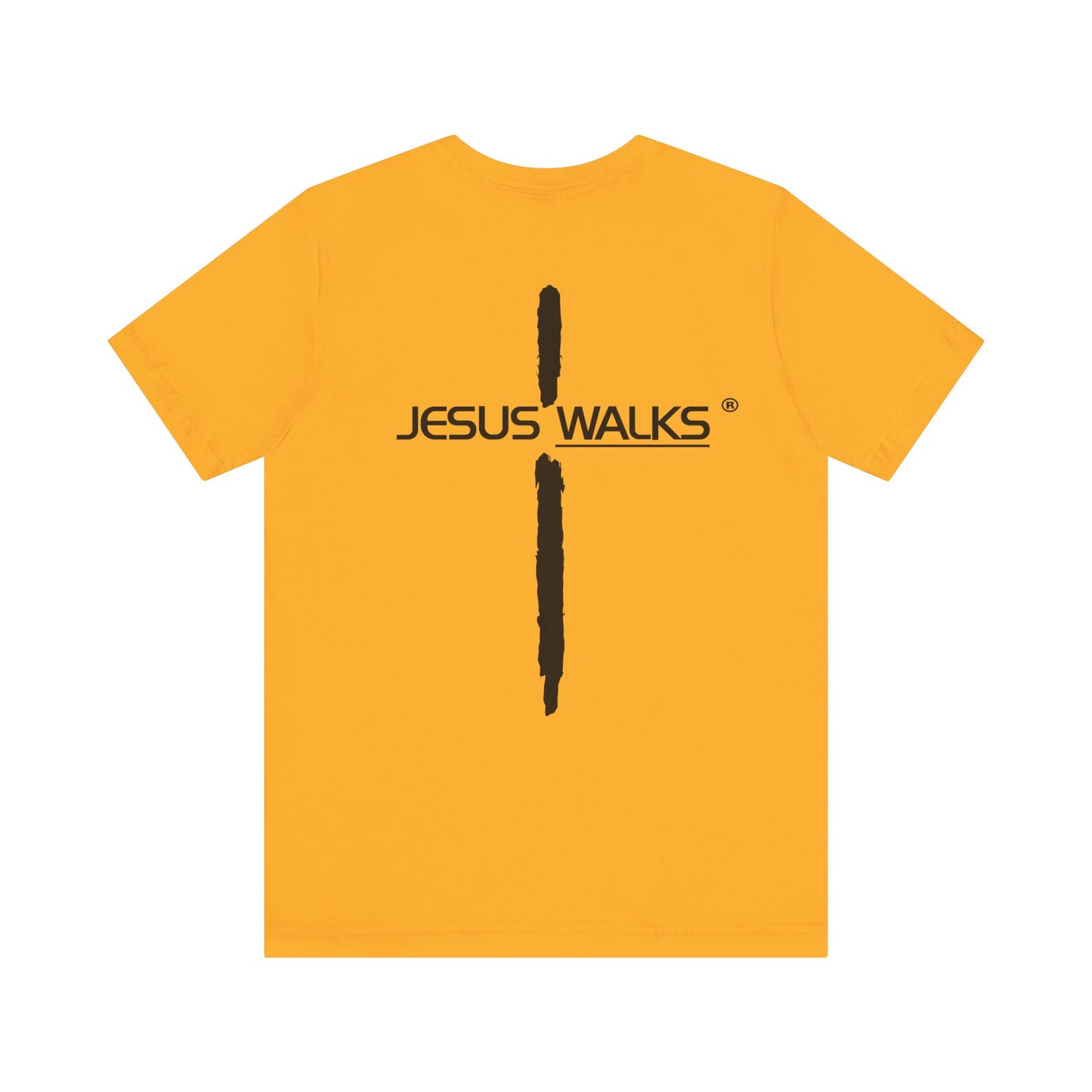 Jesus Walks Unisex Short Sleeve Big Cross Tee