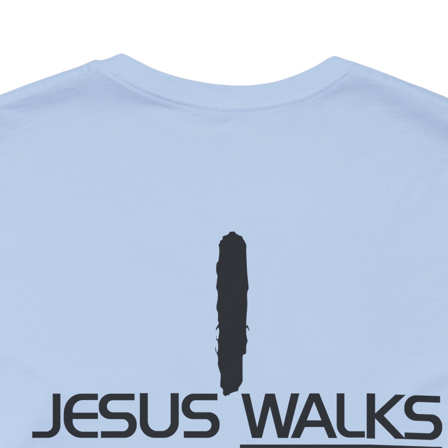 Jesus Walks Unisex Short Sleeve Big Cross Tee