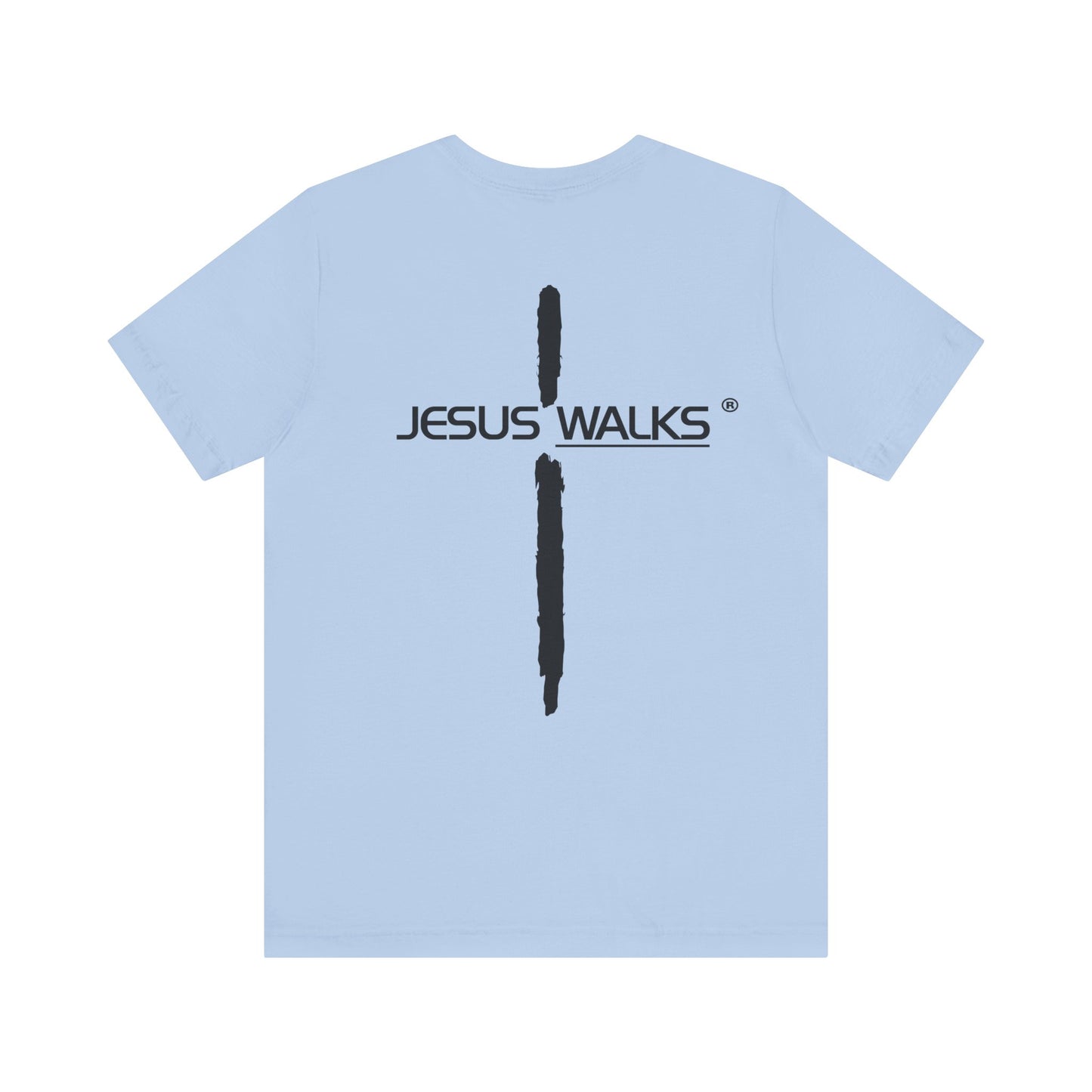 Jesus Walks Unisex Short Sleeve Big Cross Tee