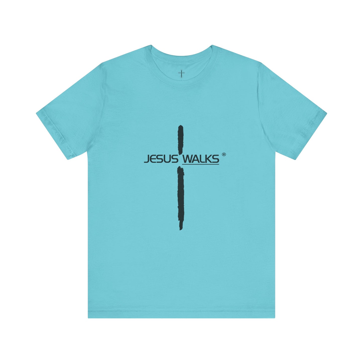 Jesus Walks Unisex Short Sleeve Big Cross Tee