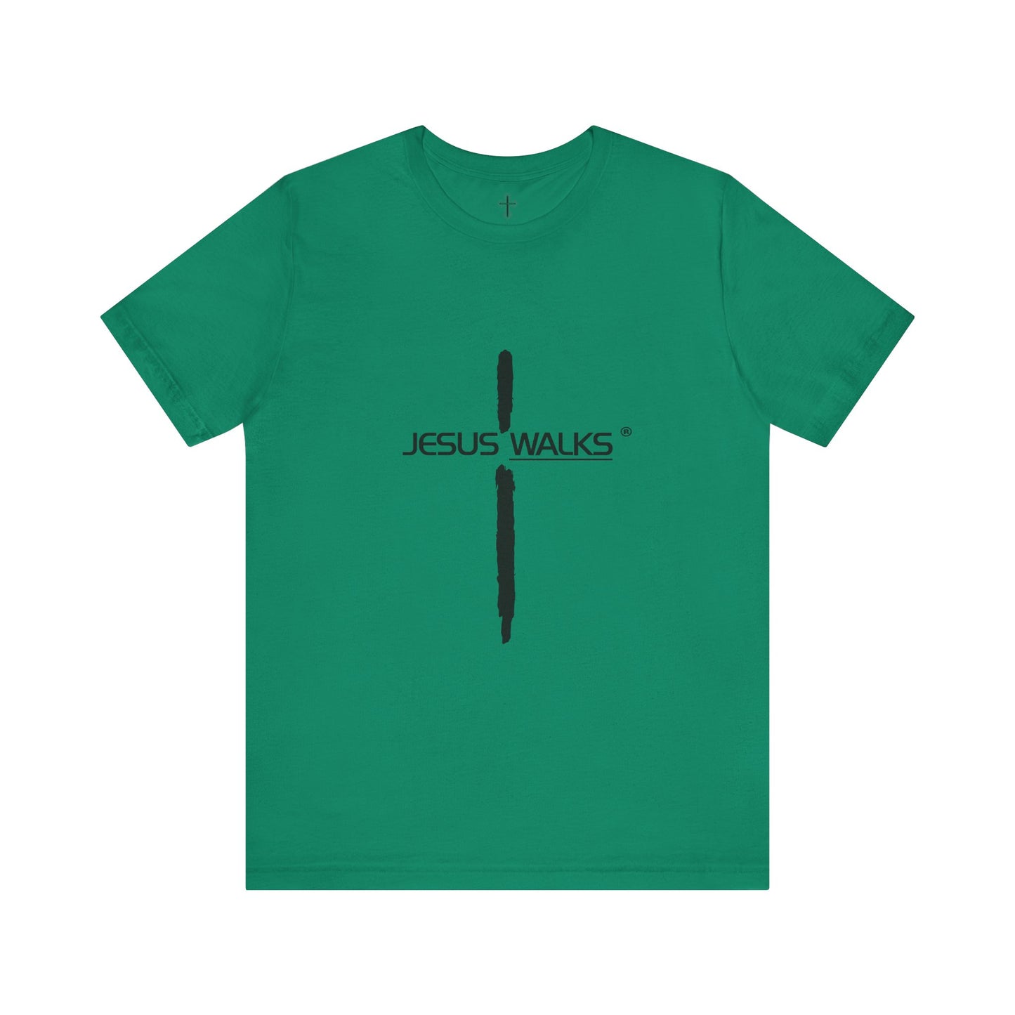 Jesus Walks Unisex Short Sleeve Big Cross Tee