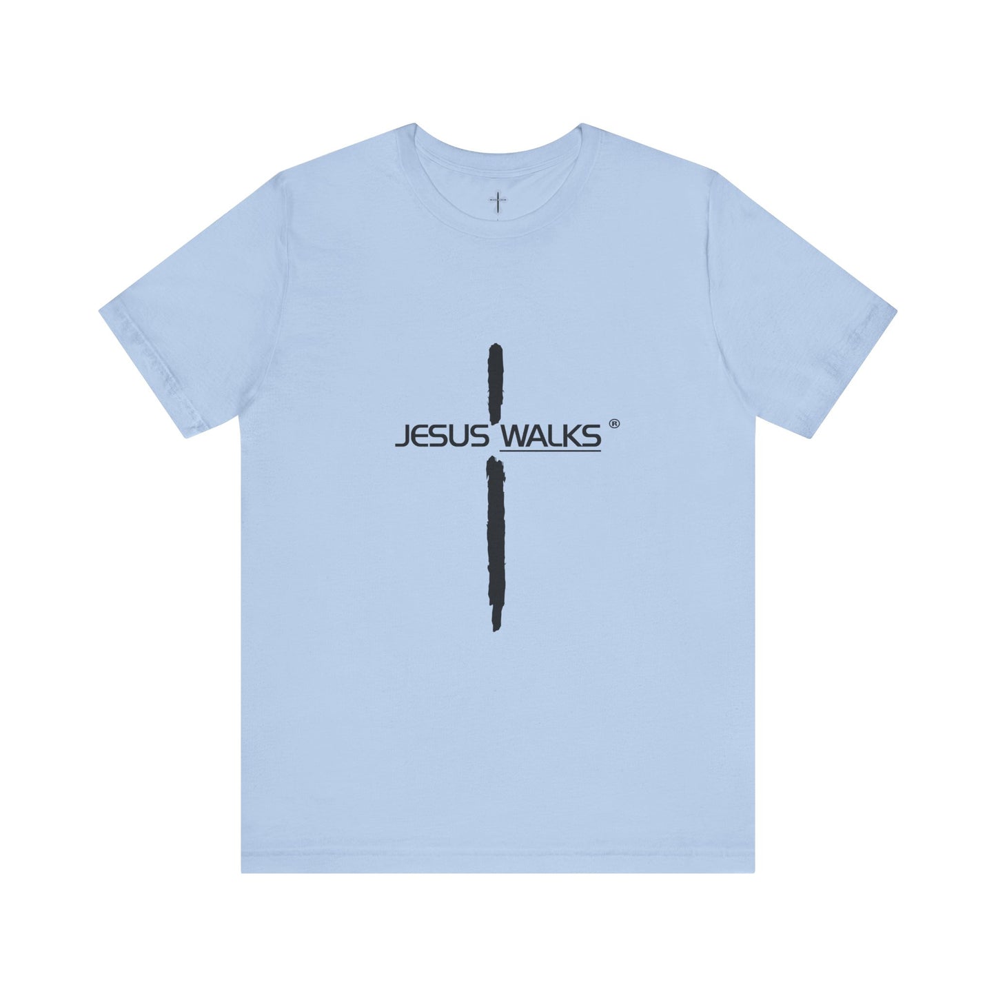 Jesus Walks Unisex Short Sleeve Big Cross Tee