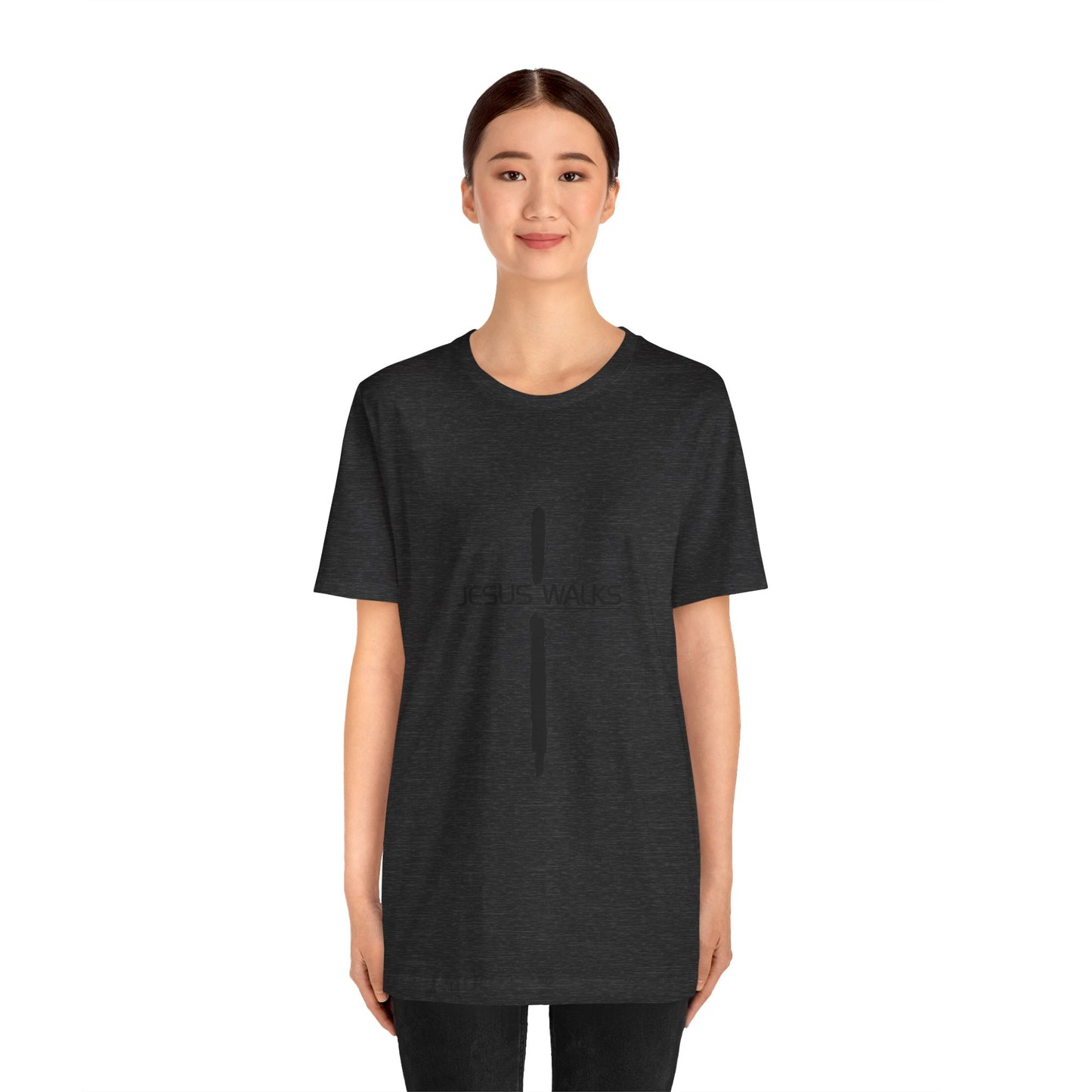 Jesus Walks Unisex Short Sleeve Big Cross Tee