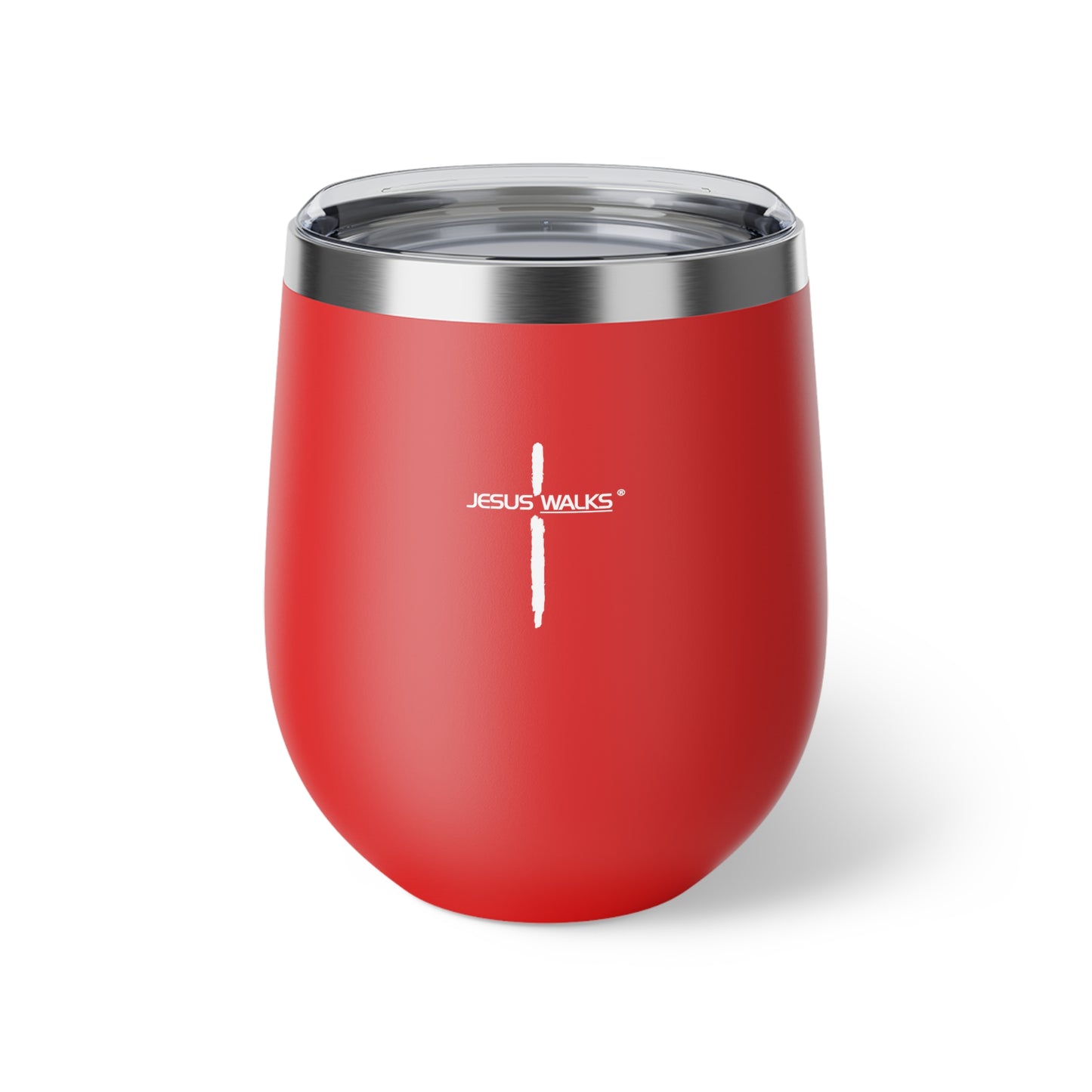 Jesus Walks Copper Vacuum Insulated Cup, 12oz