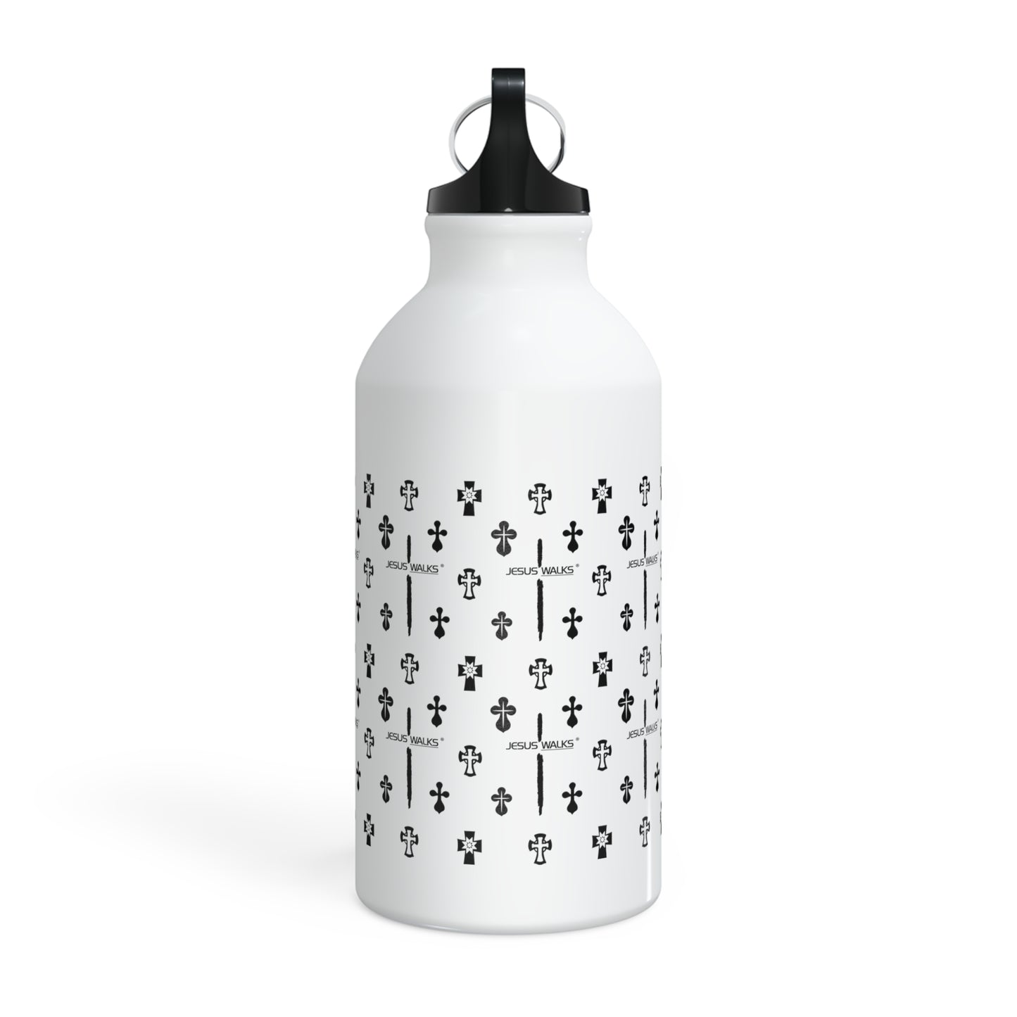 Jesus Walks Iconic Fitness Travel Water Bottle