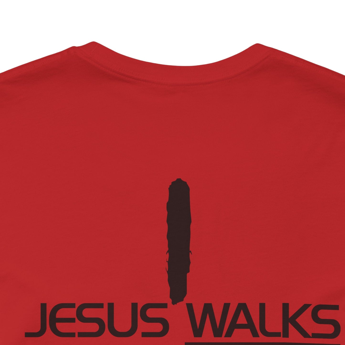 Jesus Walks Unisex Short Sleeve Big Cross Tee