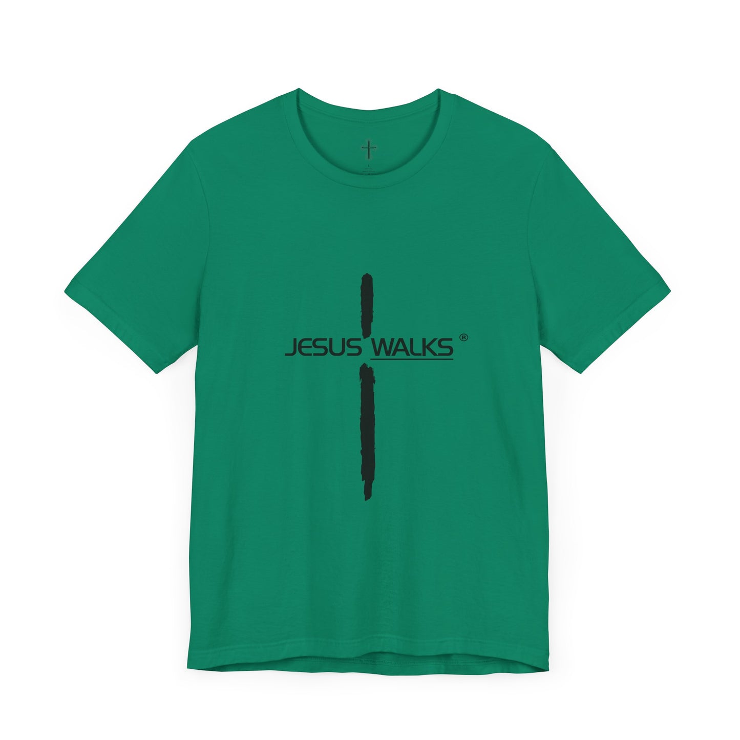 Jesus Walks Unisex Short Sleeve Big Cross Tee