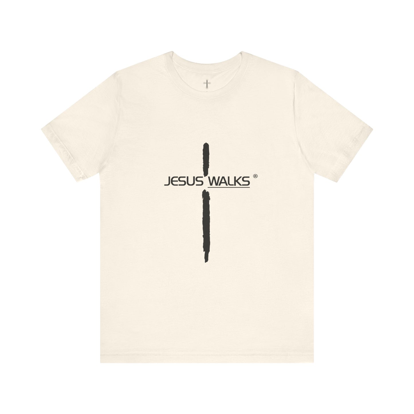 Jesus Walks Unisex Short Sleeve Big Cross Tee