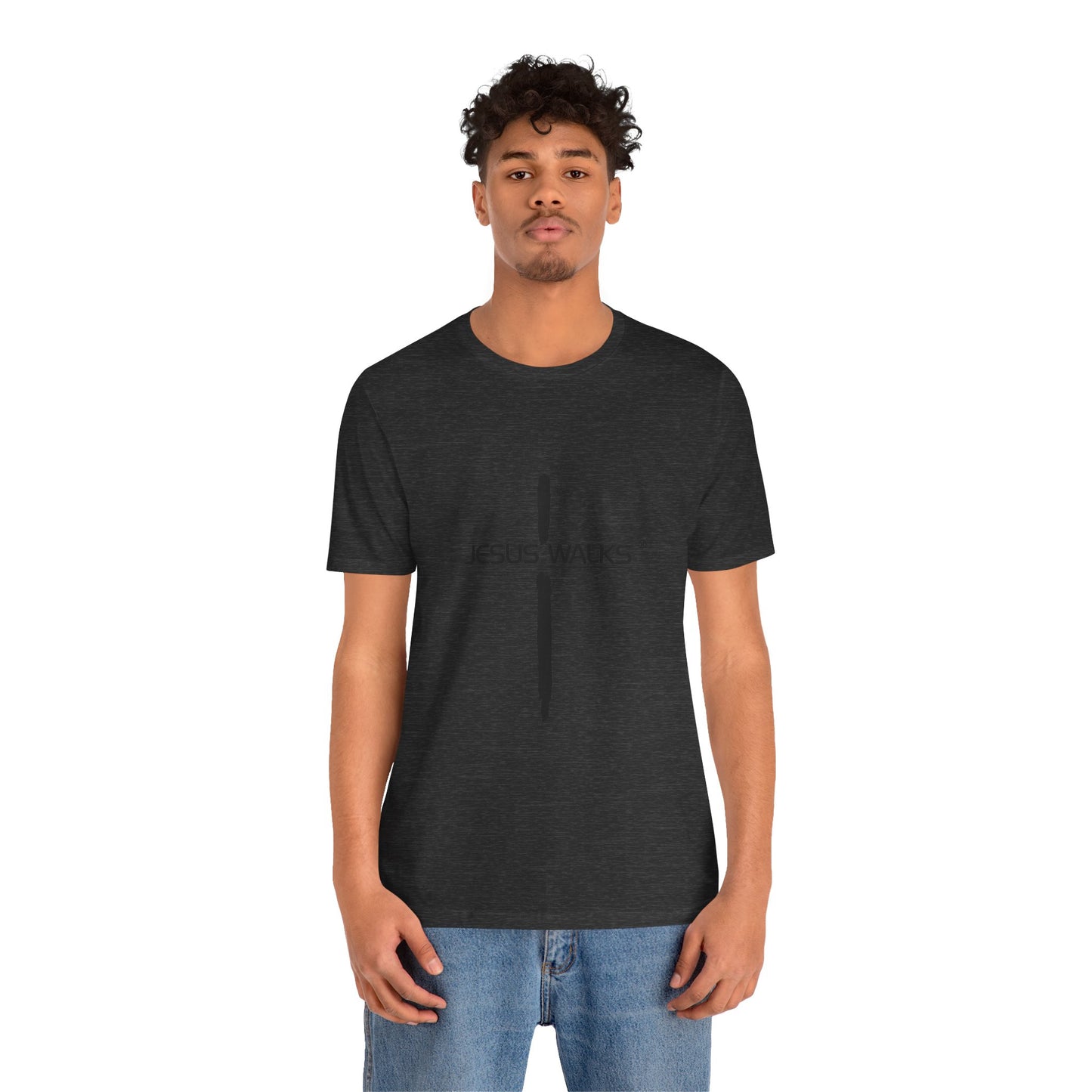 Jesus Walks Unisex Short Sleeve Big Cross Tee