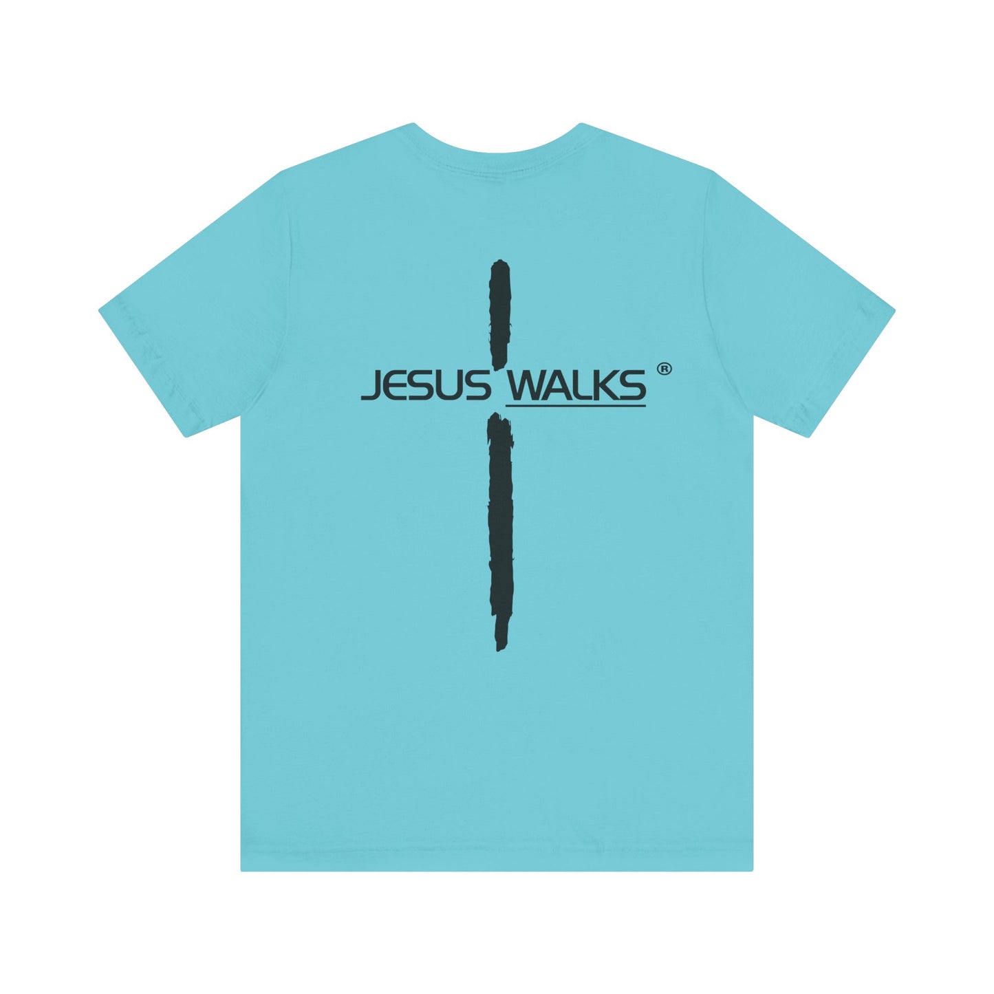 Jesus Walks Unisex Short Sleeve Big Cross Tee