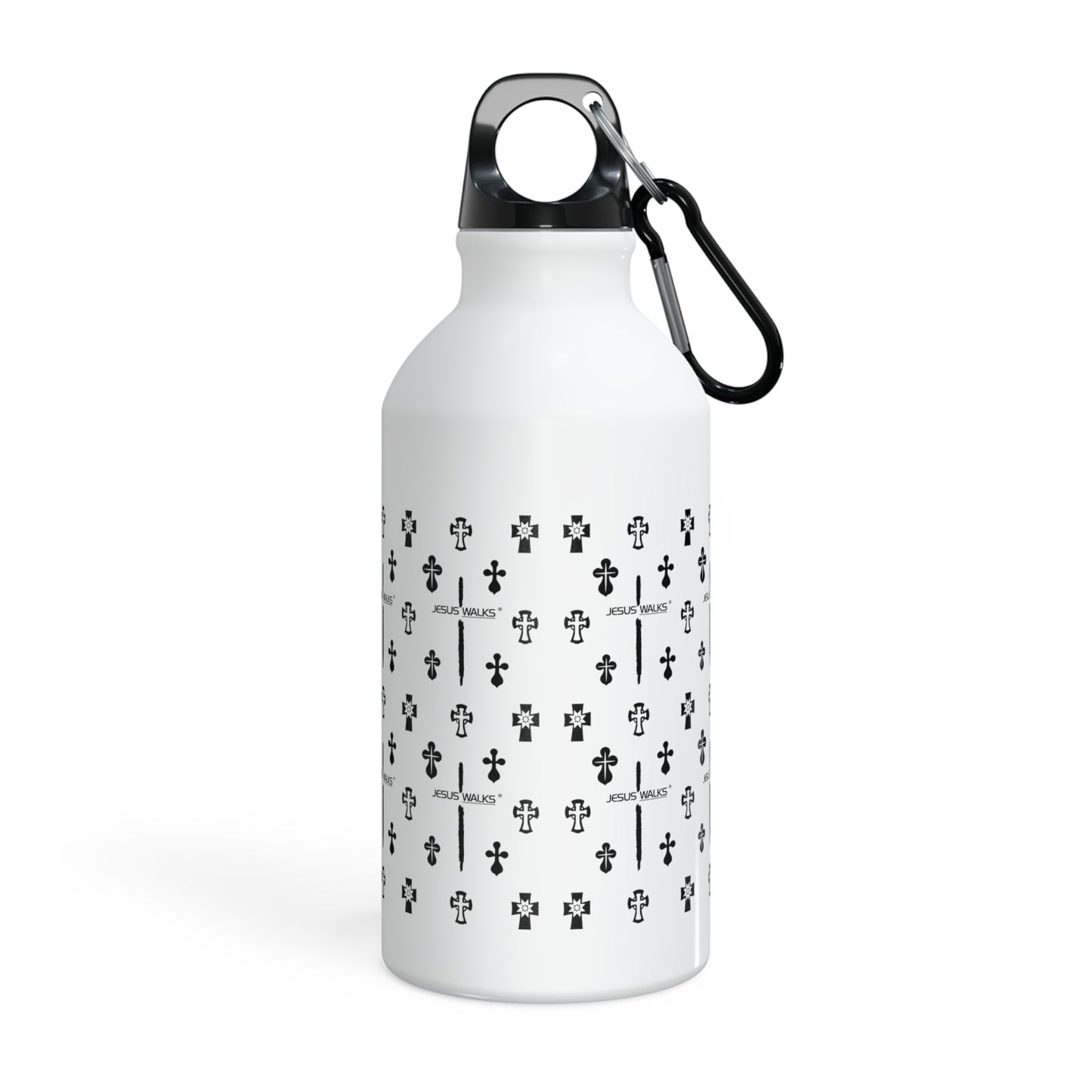 Jesus Walks Iconic Fitness Travel Water Bottle