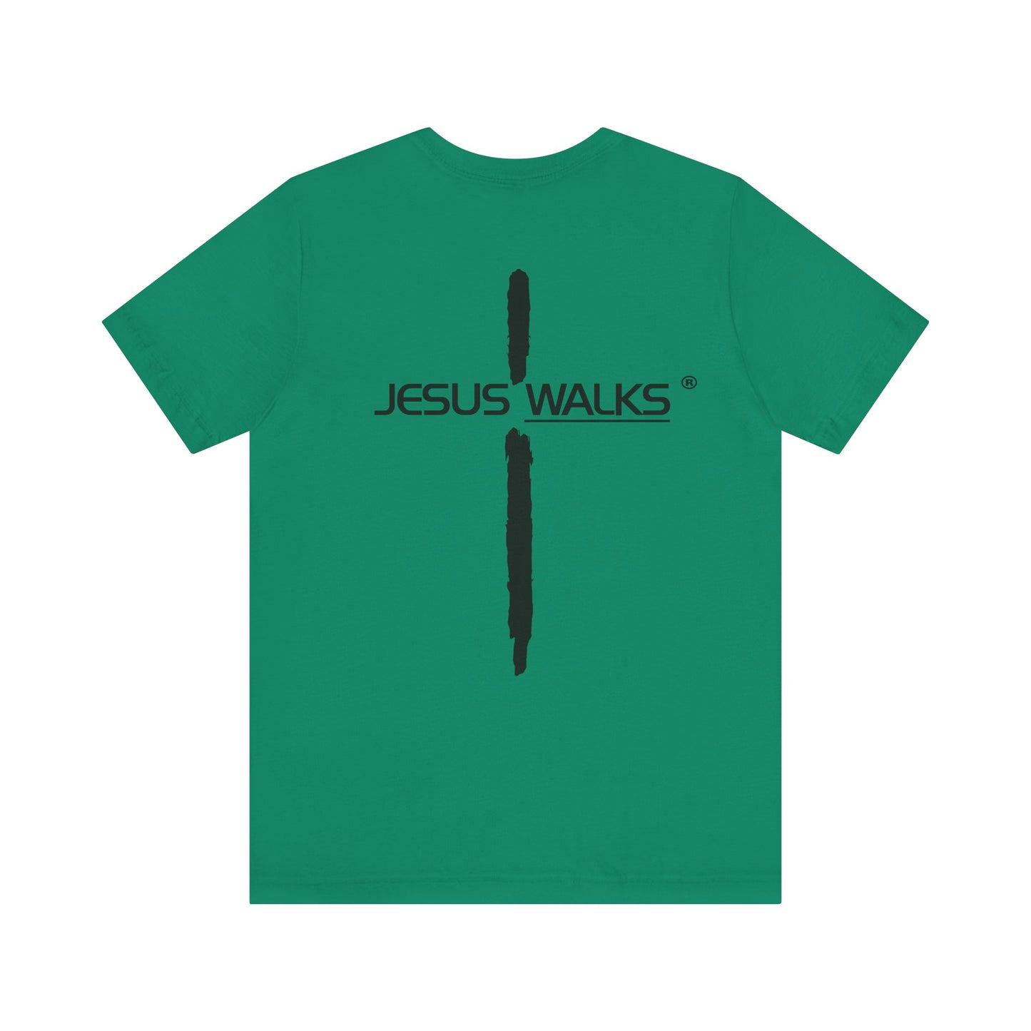 Jesus Walks Unisex Short Sleeve Big Cross Tee