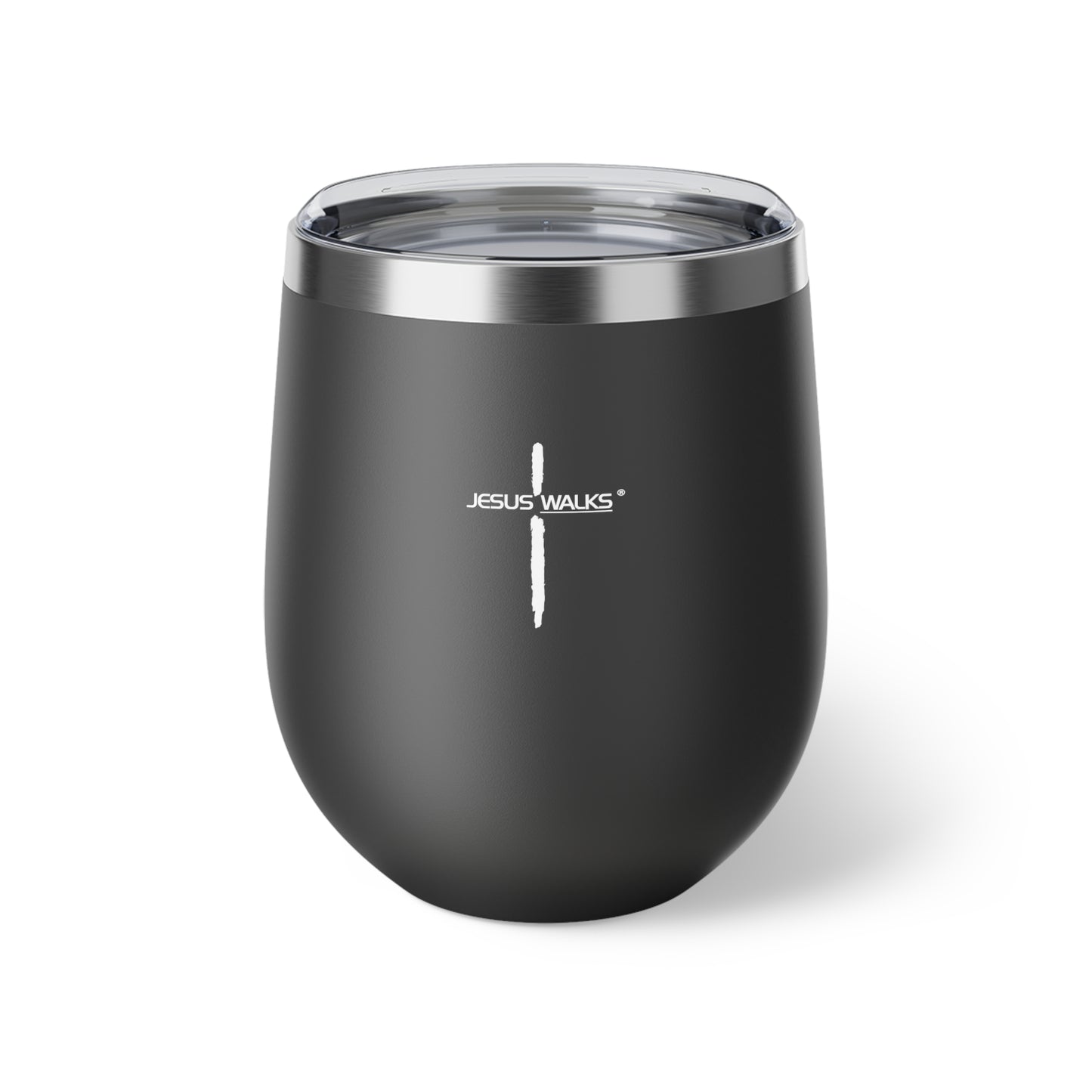 Jesus Walks Copper Vacuum Insulated Cup, 12oz