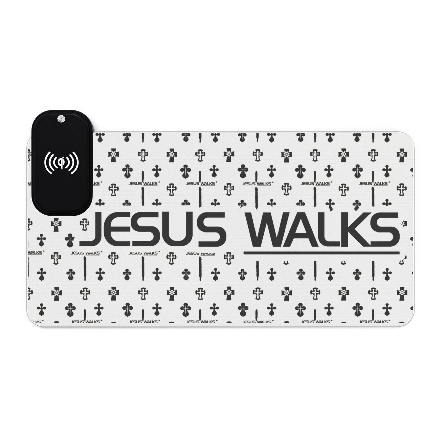 JESUS WALKS | LED Gaming Mouse Pad for PC and Laptop