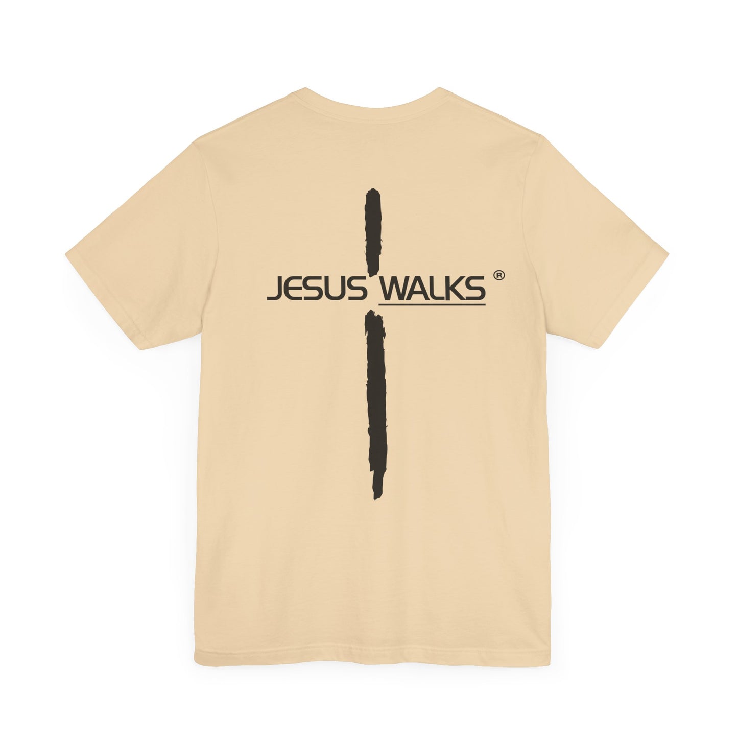 Jesus Walks Unisex Short Sleeve Big Cross Tee