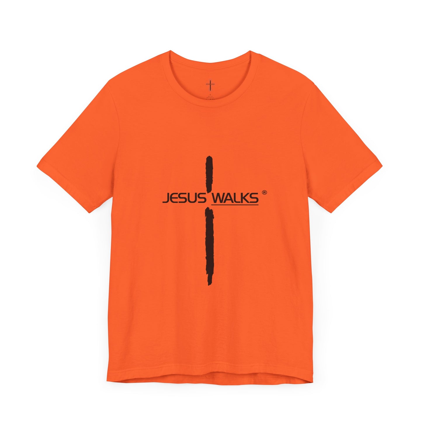 Jesus Walks Unisex Short Sleeve Big Cross Tee