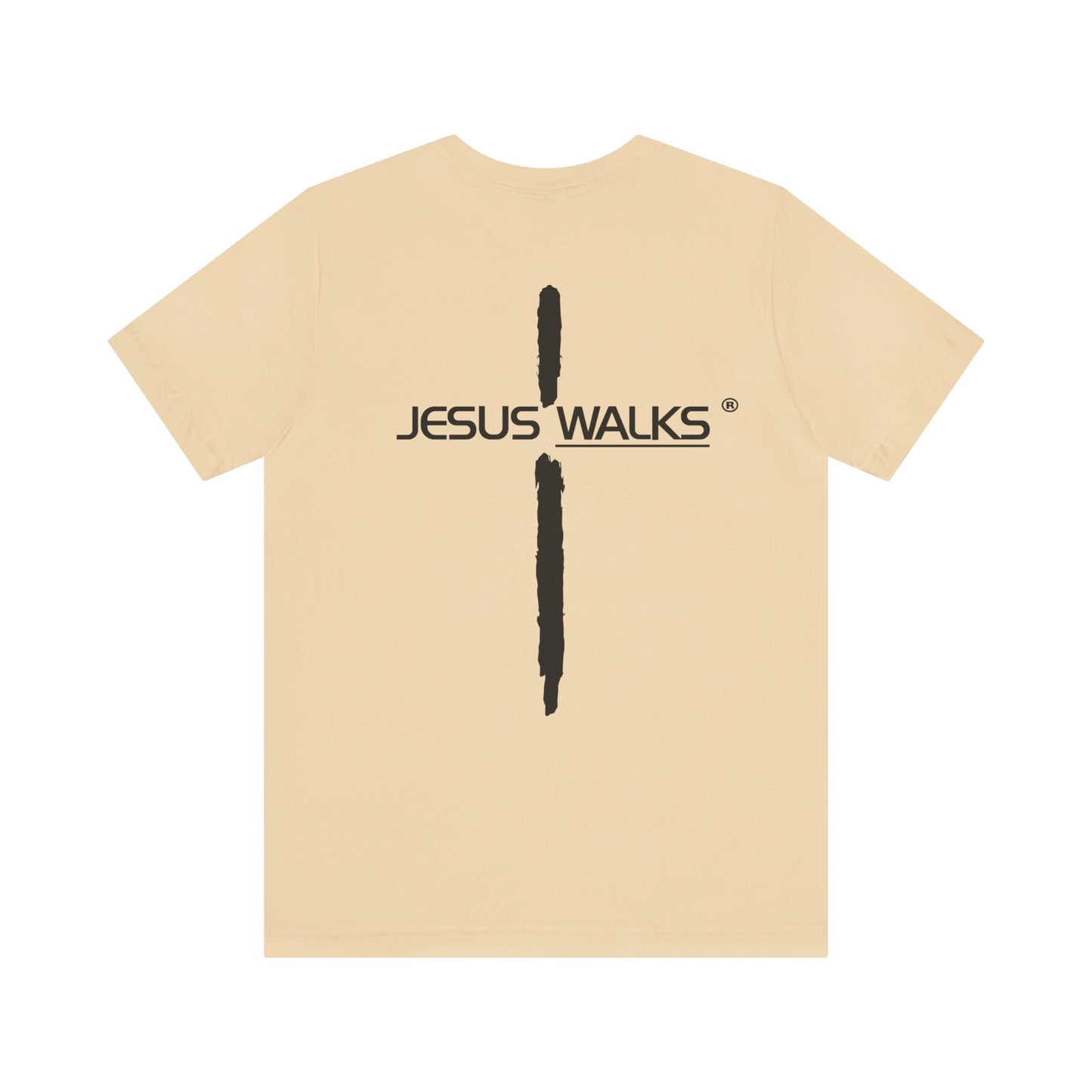 Jesus Walks Unisex Short Sleeve Big Cross Tee