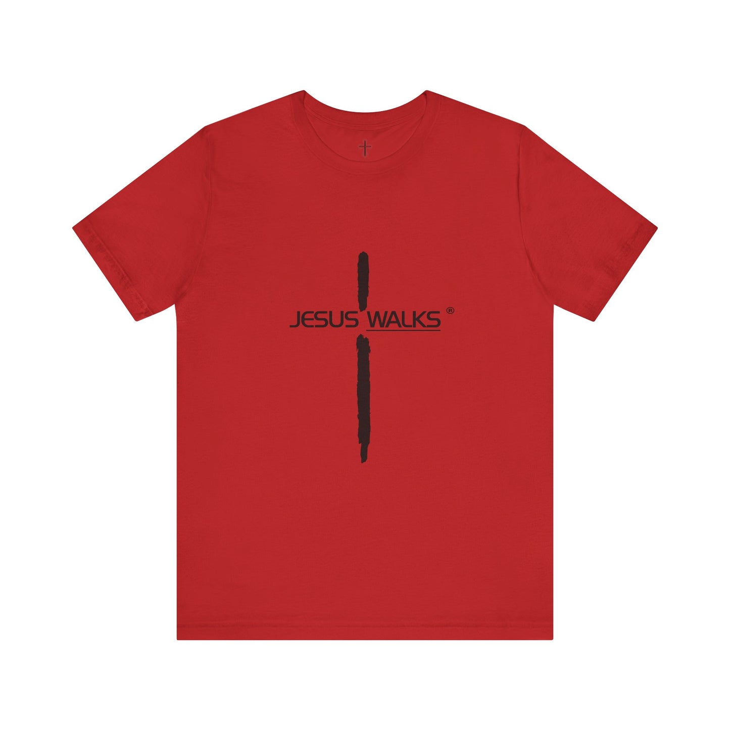 Jesus Walks Unisex Short Sleeve Big Cross Tee
