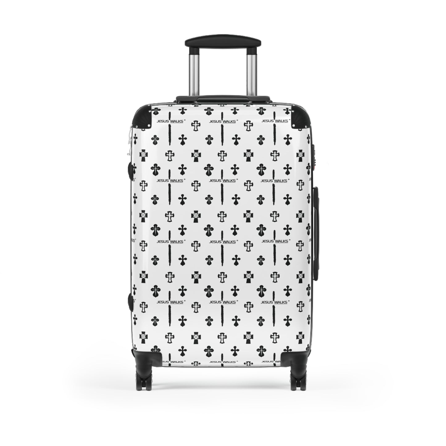 JESUS WALKS Designer Hard Shell Suitcase | Luggage for Travel & Purpose