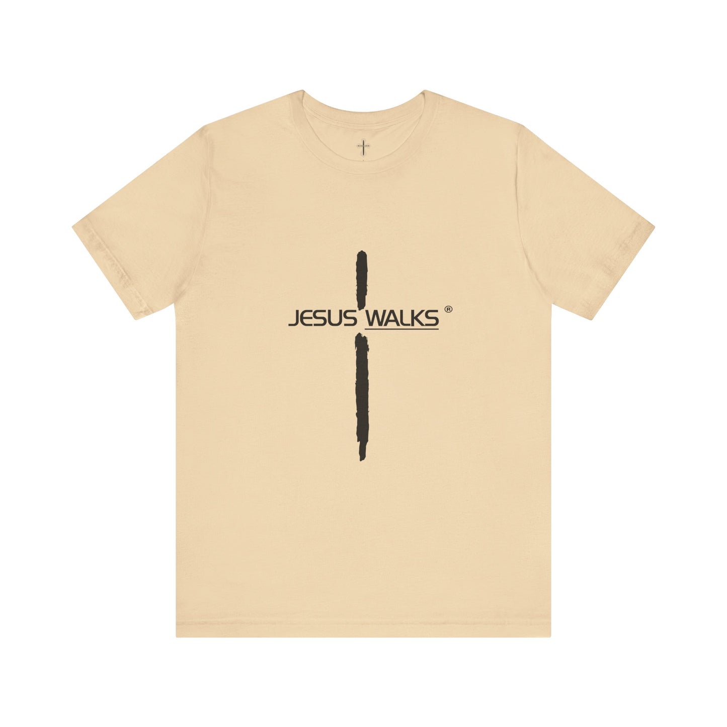 Jesus Walks Unisex Short Sleeve Big Cross Tee