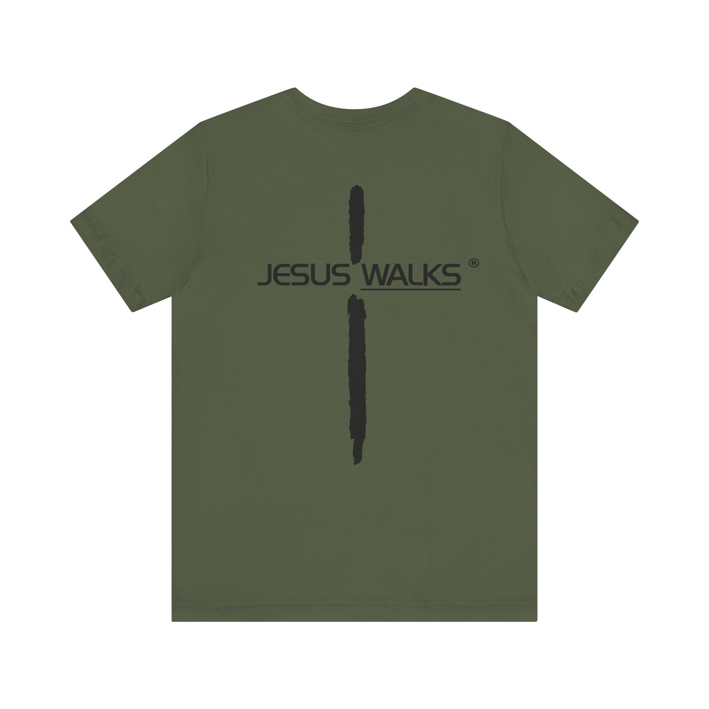 Jesus Walks Unisex Short Sleeve Big Cross Tee