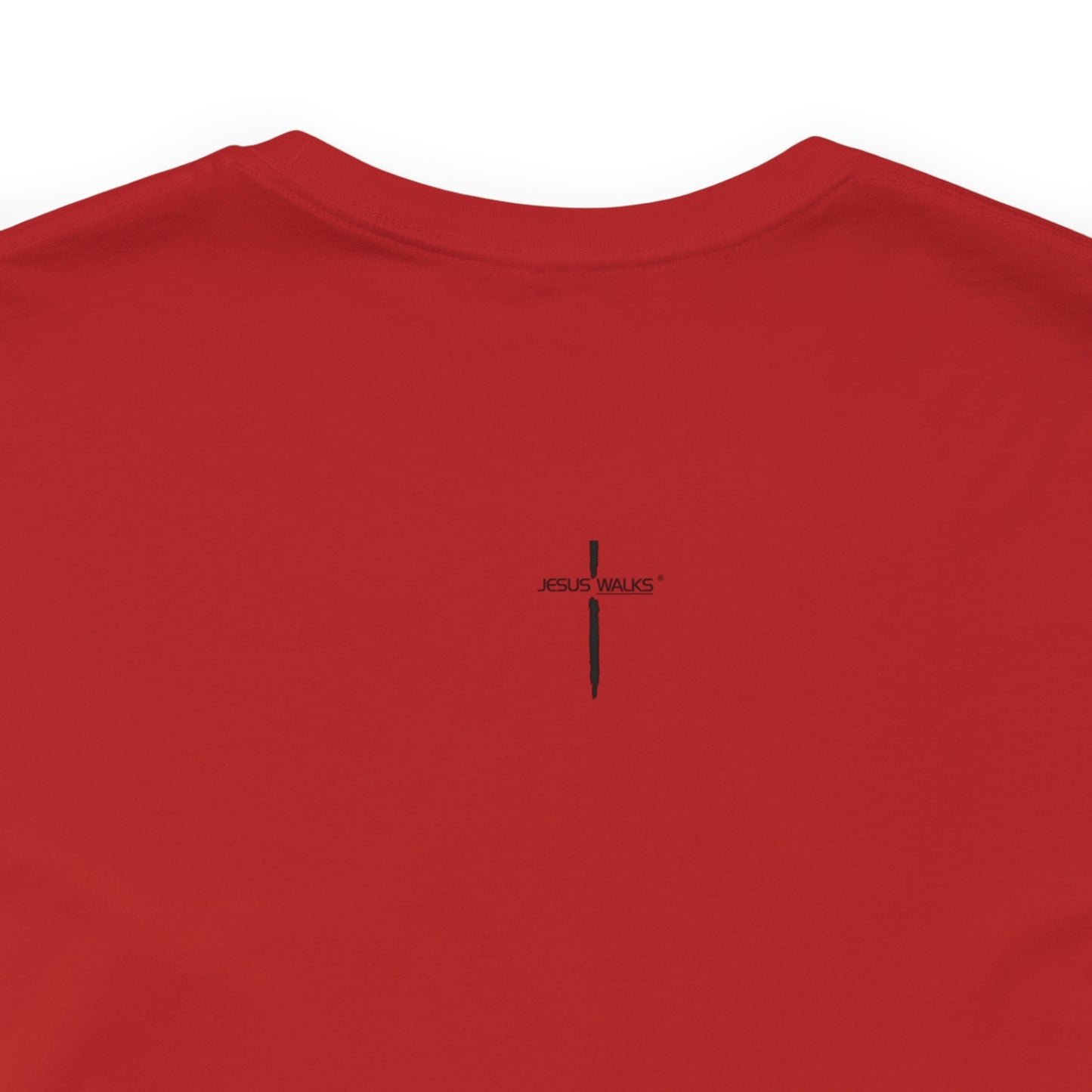 Jesus Walks Center Cross Short Sleeve Tee