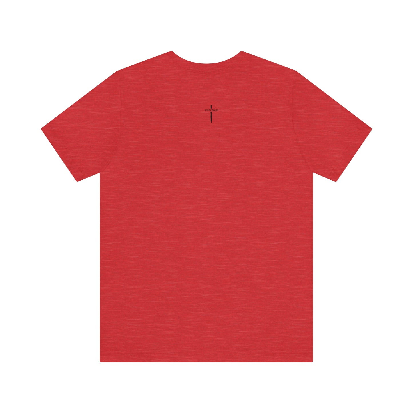 Jesus Walks Center Cross Short Sleeve Tee