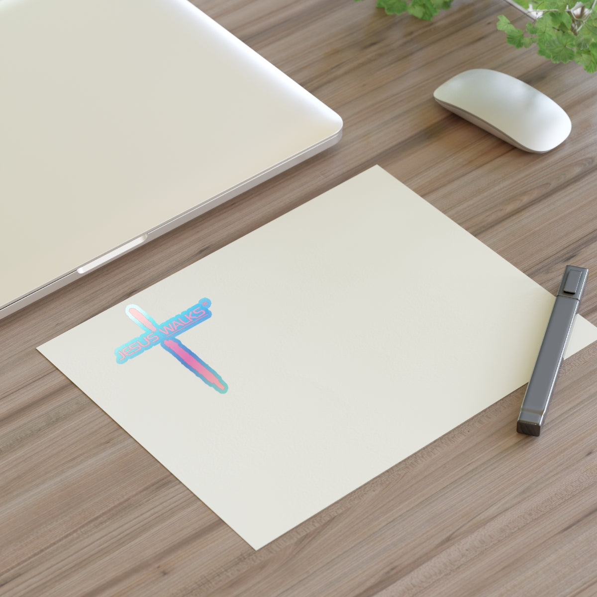 Jesus Walks Logo Vinyl Sticker