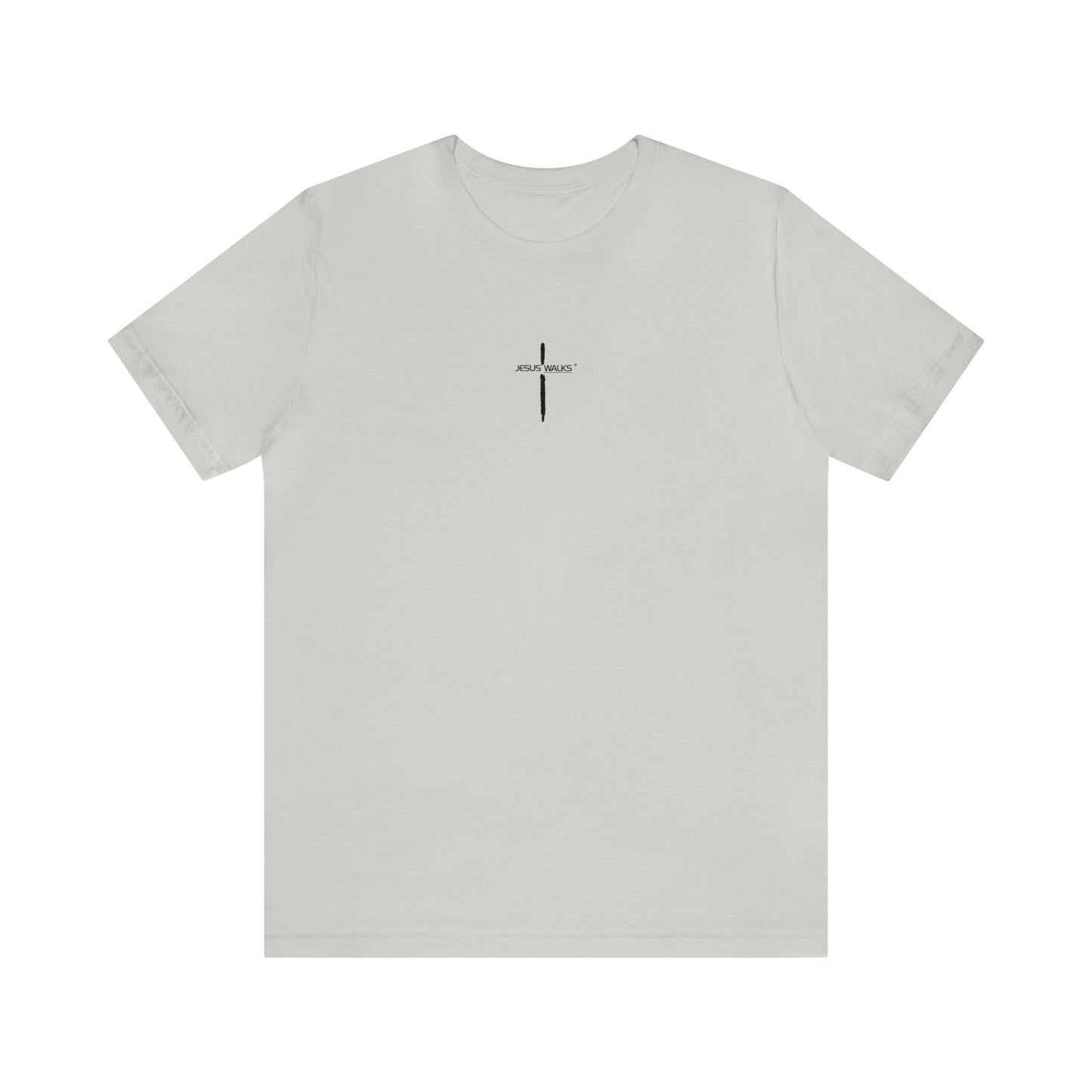 Jesus Walks Center Cross Short Sleeve Tee