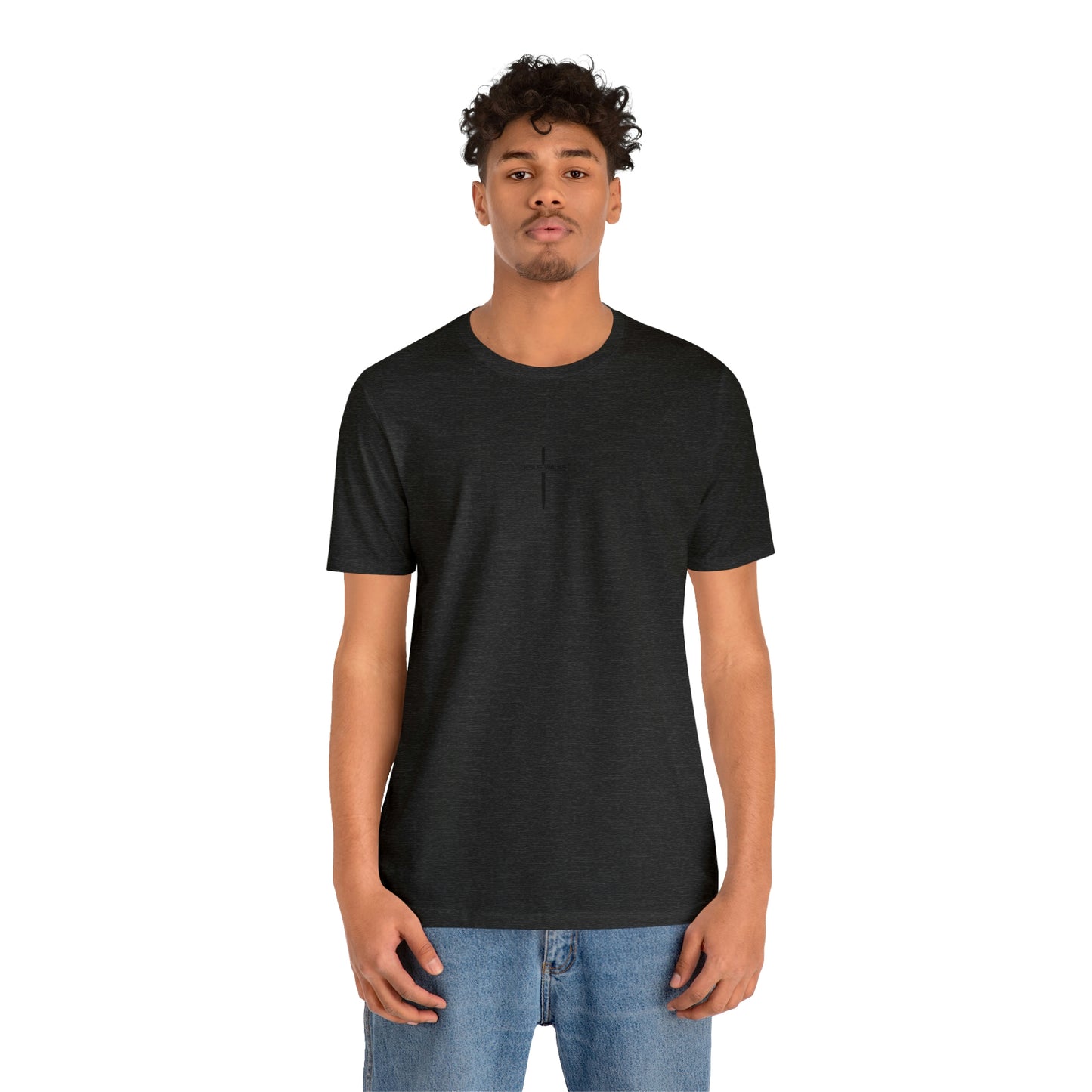Jesus Walks Center Cross Short Sleeve Tee