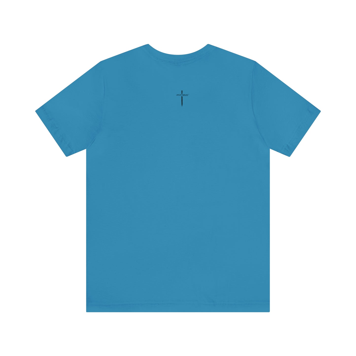Jesus Walks Center Cross Short Sleeve Tee
