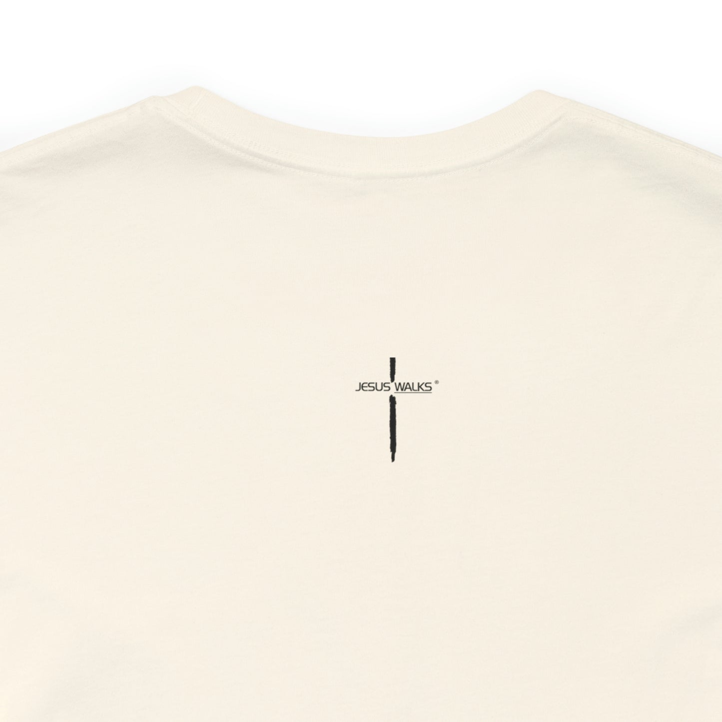 Jesus Walks Center Cross Short Sleeve Tee