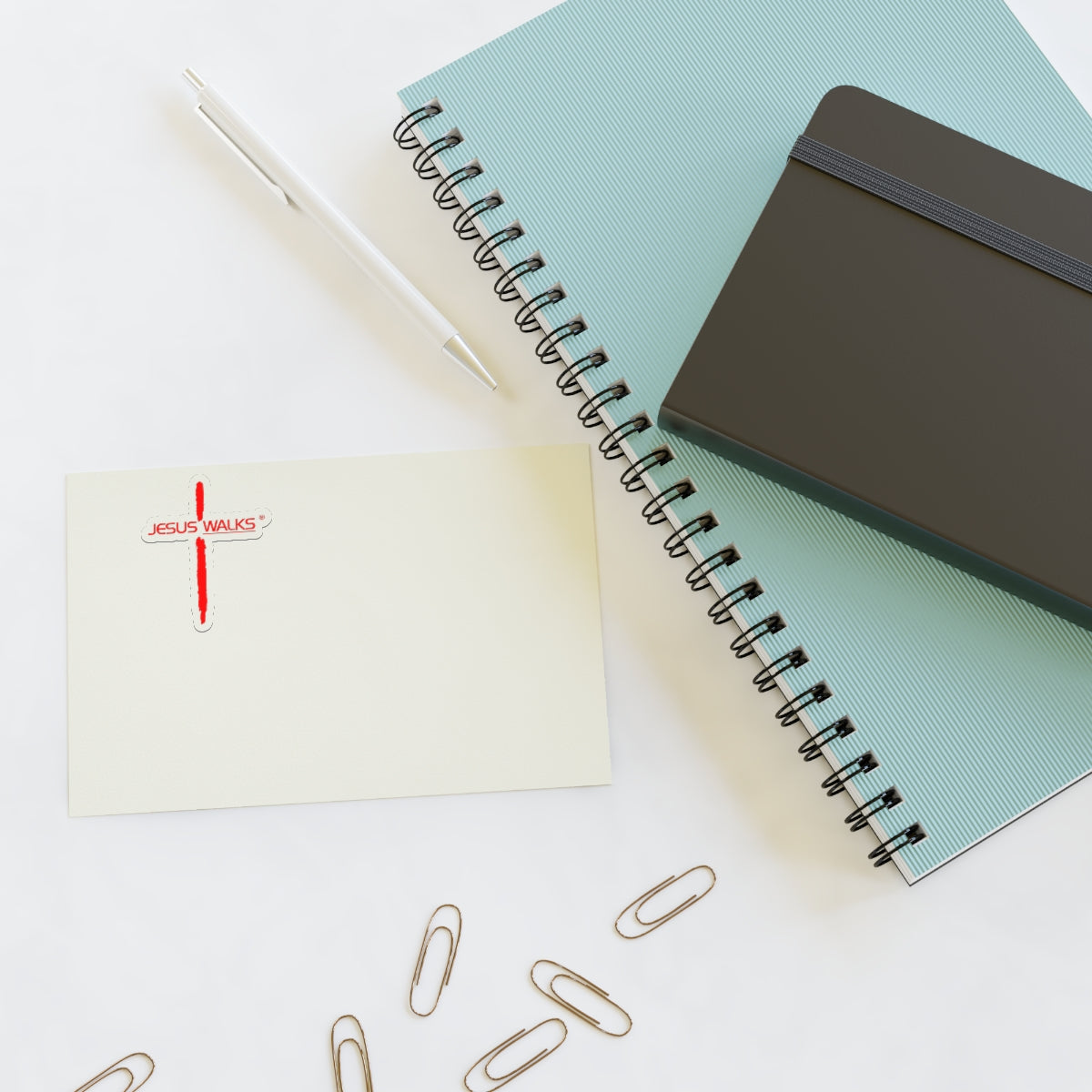 Jesus Walks Logo Vinyl Sticker