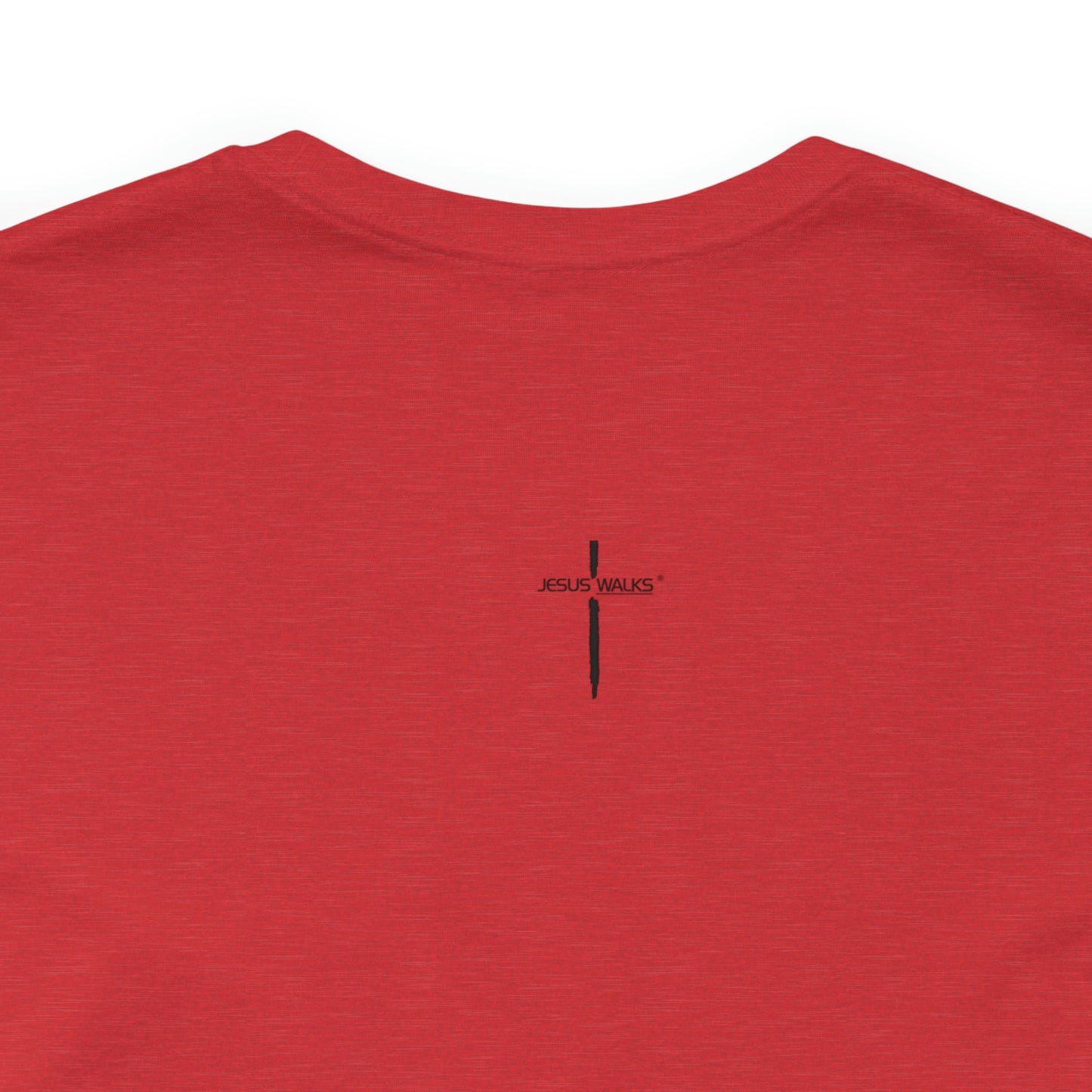 Jesus Walks Center Cross Short Sleeve Tee