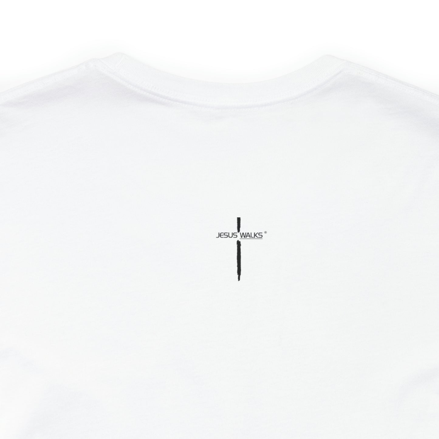 Jesus Walks Center Cross Short Sleeve Tee