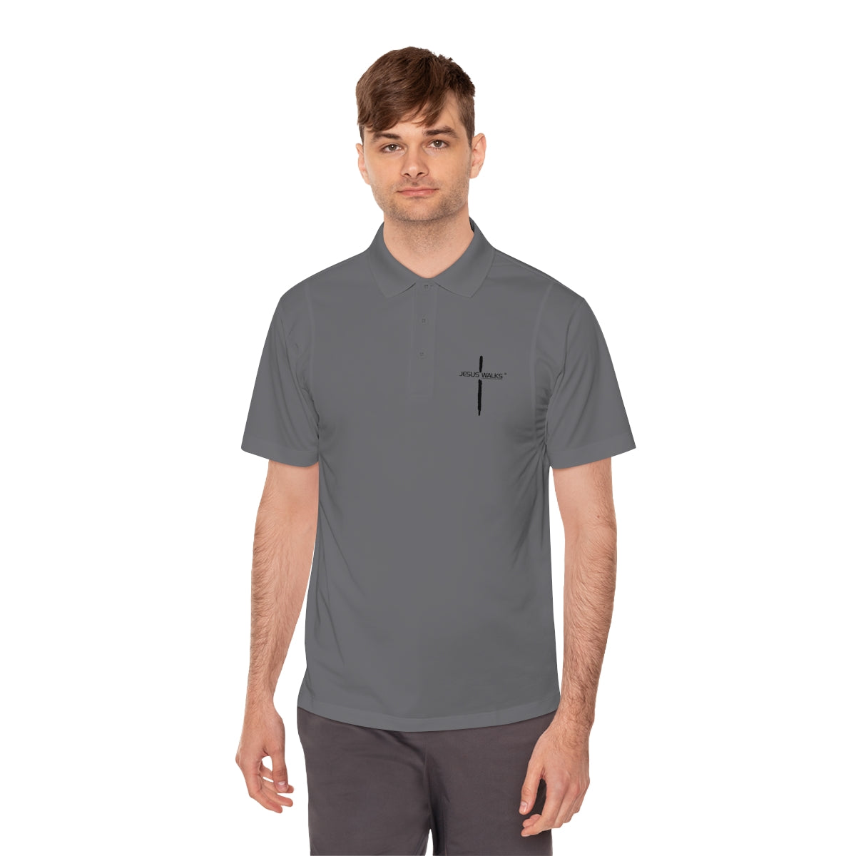 Jesus Walks Unisex Sport Polo Shirt