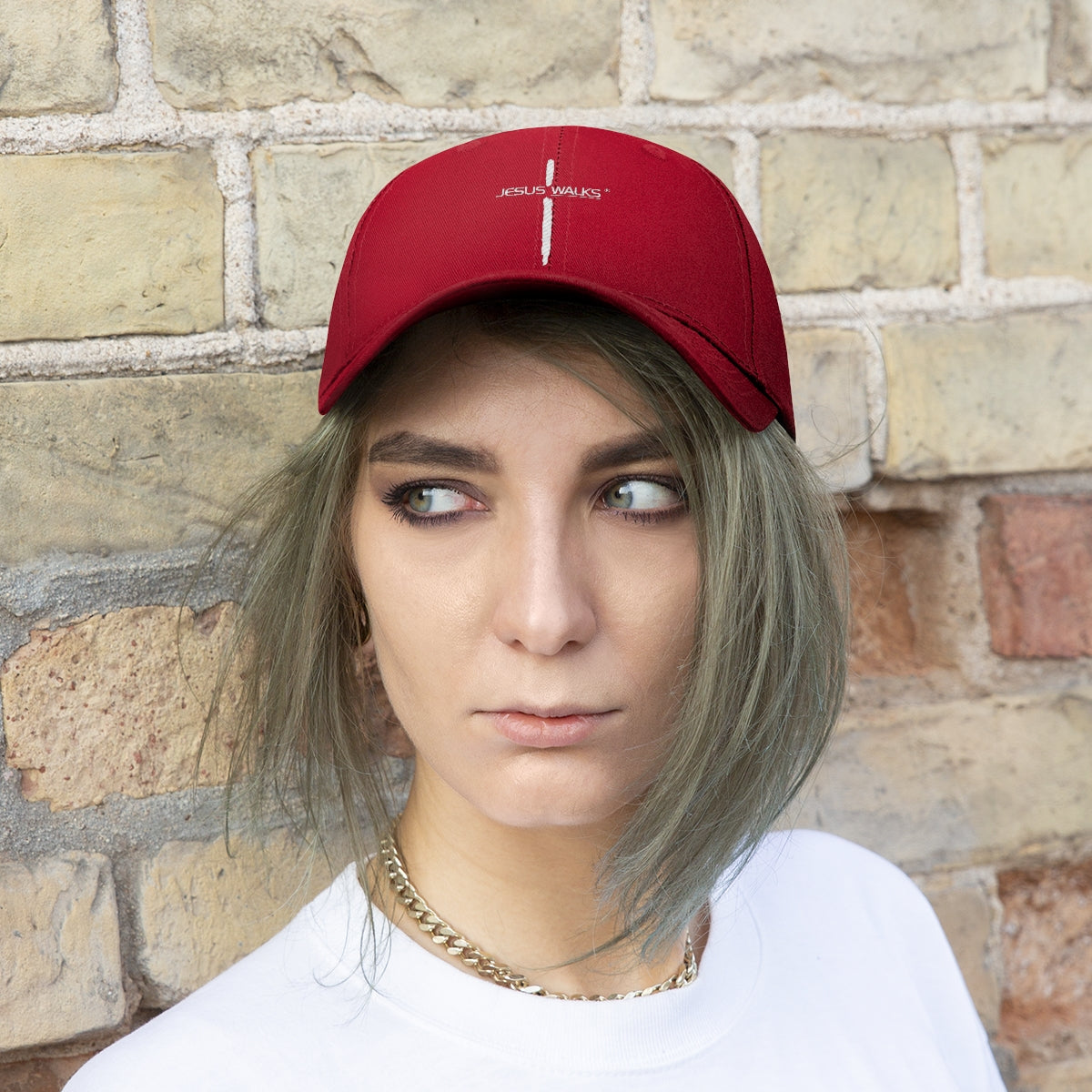 Jesus Walks Unisex Cross Twill Hat