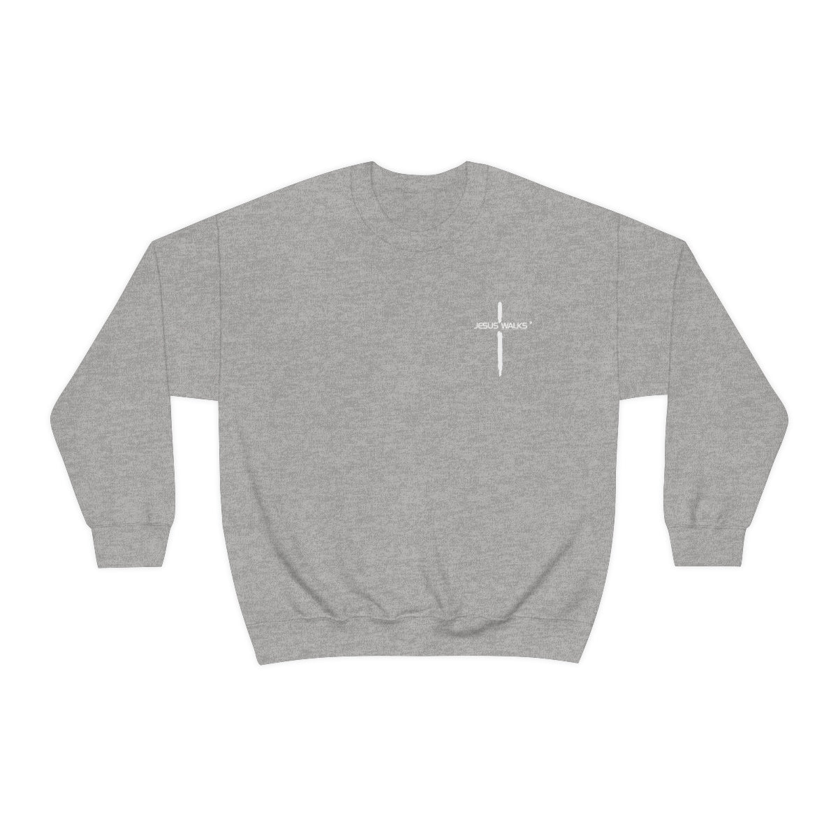 Jesus Walks Unisex Heavy Blend™ Crewneck Sweatshirt